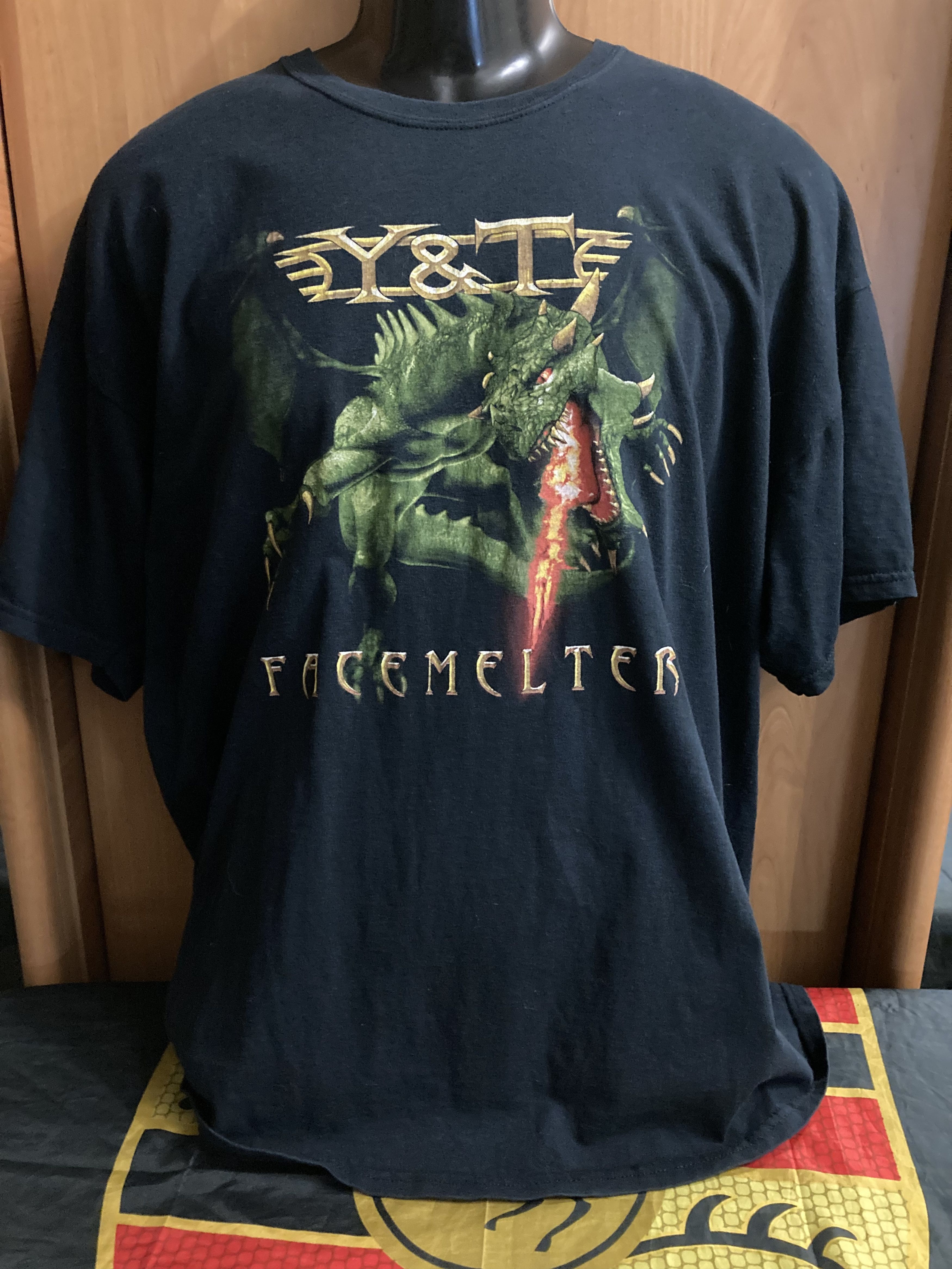 Y&T Facemelter 2010 World Tour Concert Band t shirt