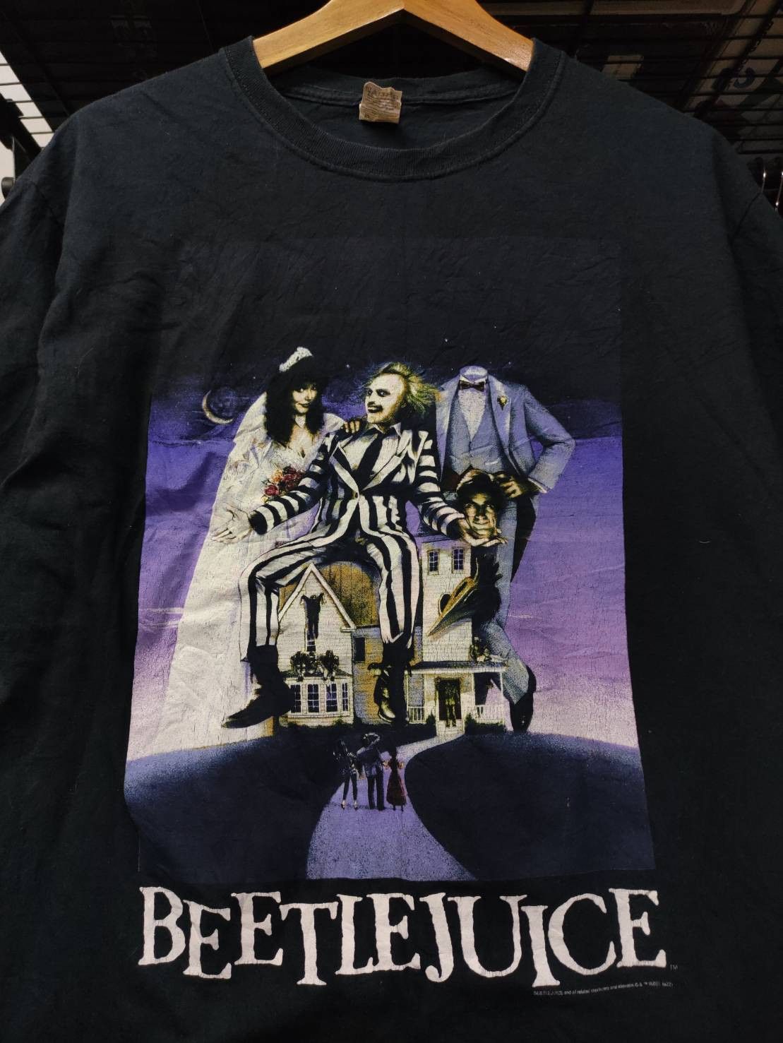 Expert Horror Beetlejuice By Tim Burton Movie Promo T-Shirt Size US M / EU 48-50 / 2 - 1 Thumbnail