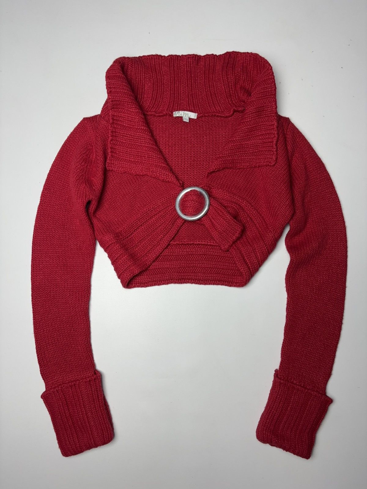 Vintage French vintage knit sweater avant garde coquette Size M / US 6-8 / IT 42-44 - 1 Thumbnail