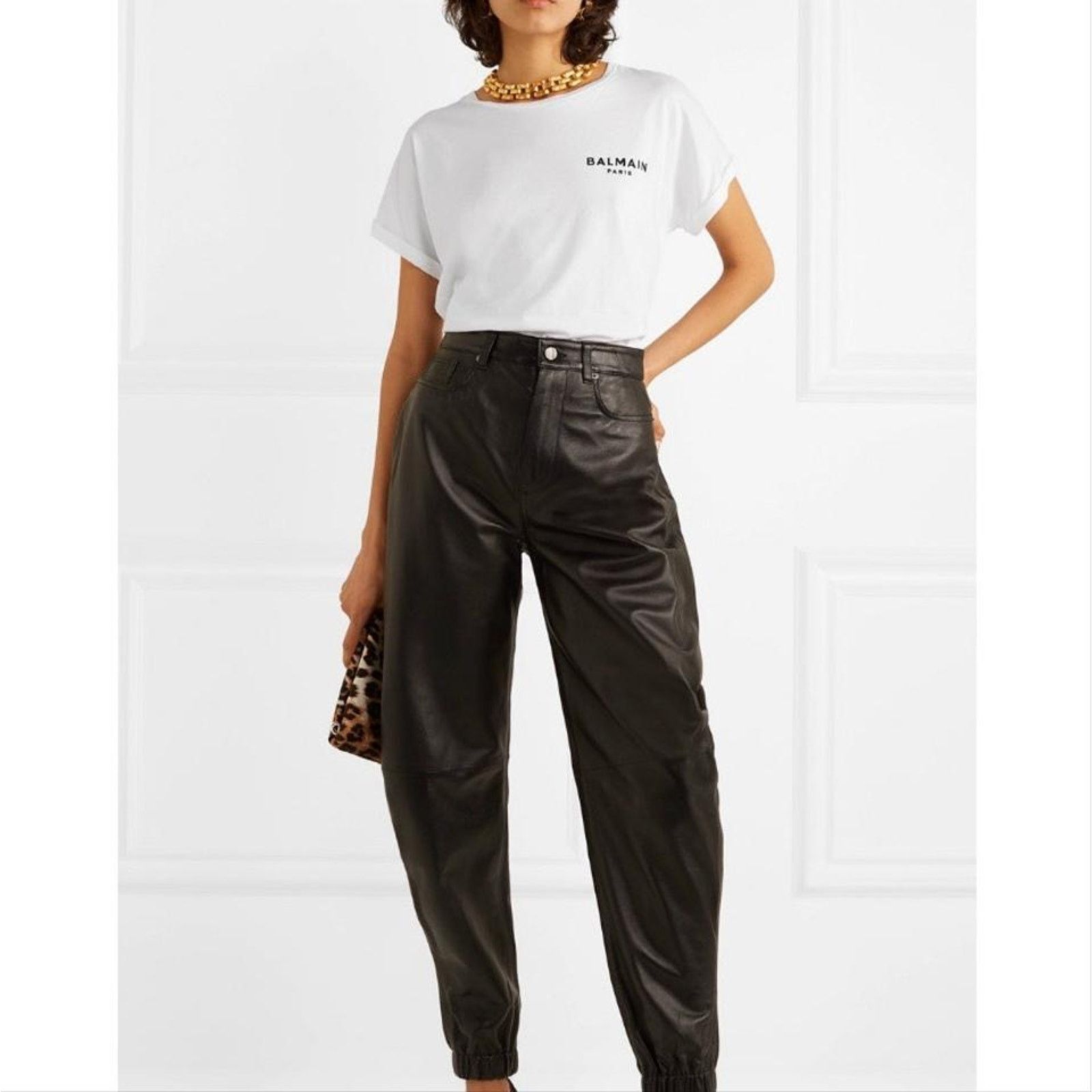 Balmain BALMAIN logo flocked tee shirt Size M / US 6-8 / IT 42-44 - 2 Thumbnail