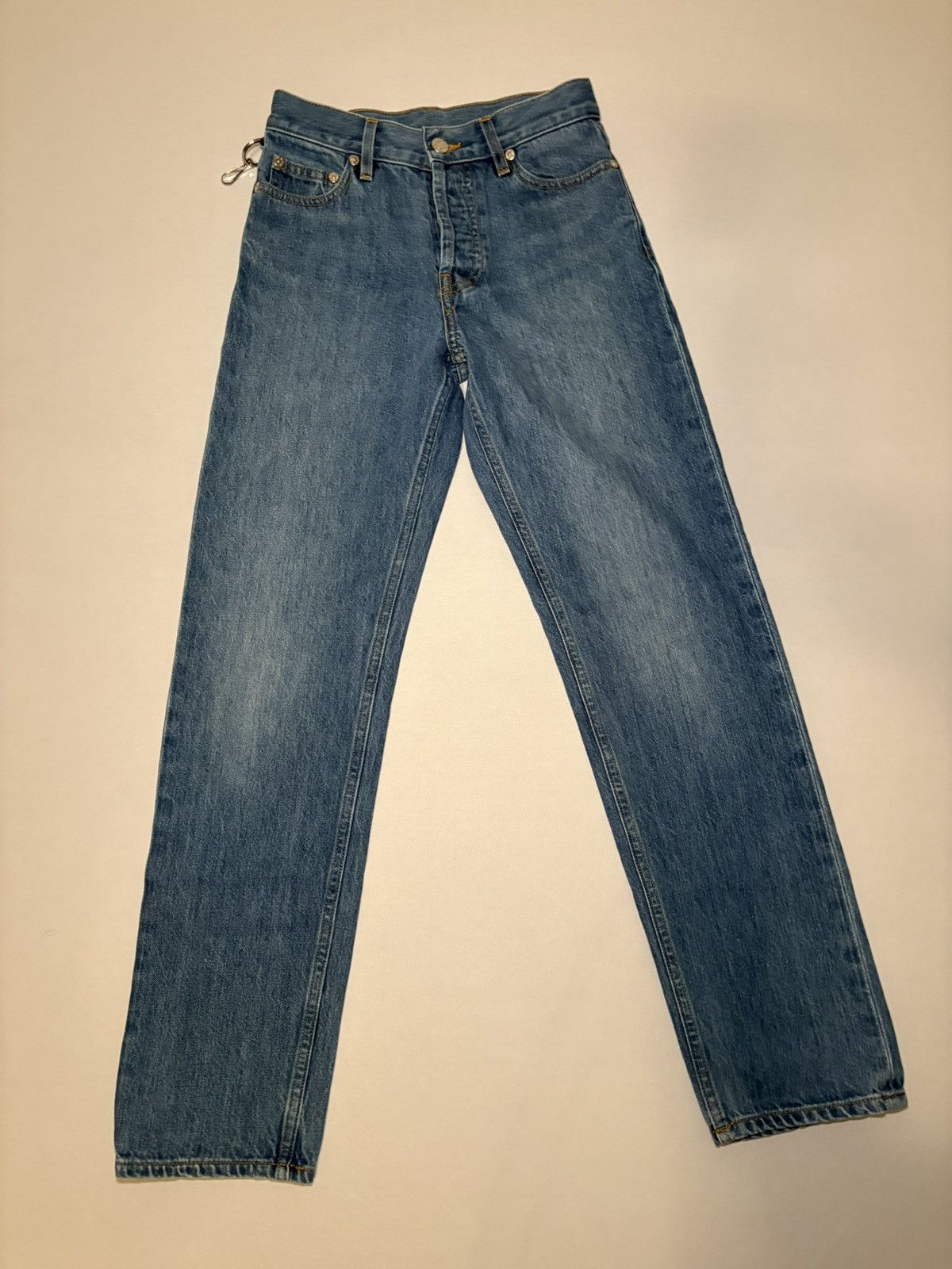 Helmut Lang Helmut Lang Hook Clasp Lightwash Jeans Size 24" / US 00 / IT 34 - 1 Thumbnail