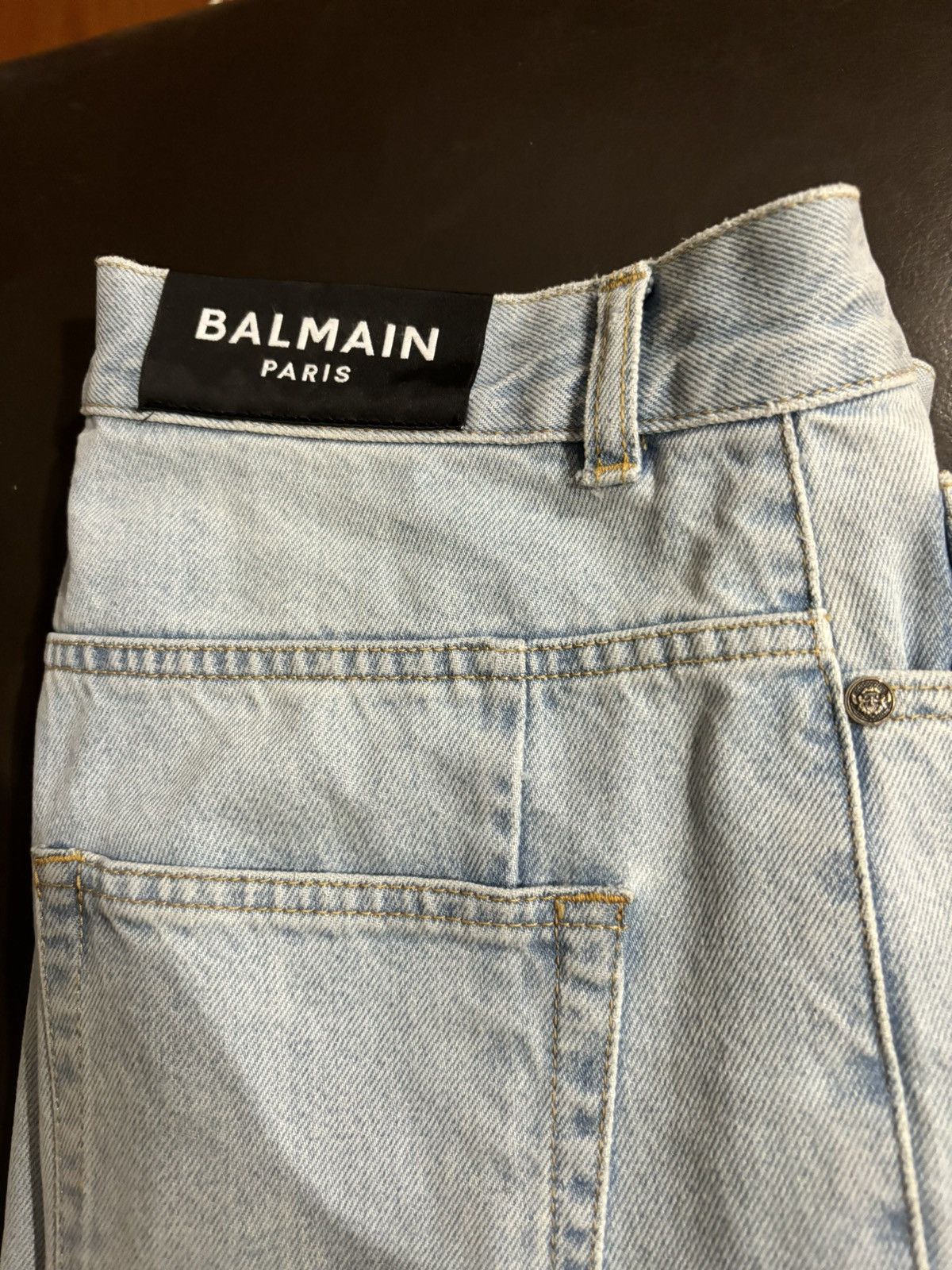Balmain Straight Cuffed Jeans