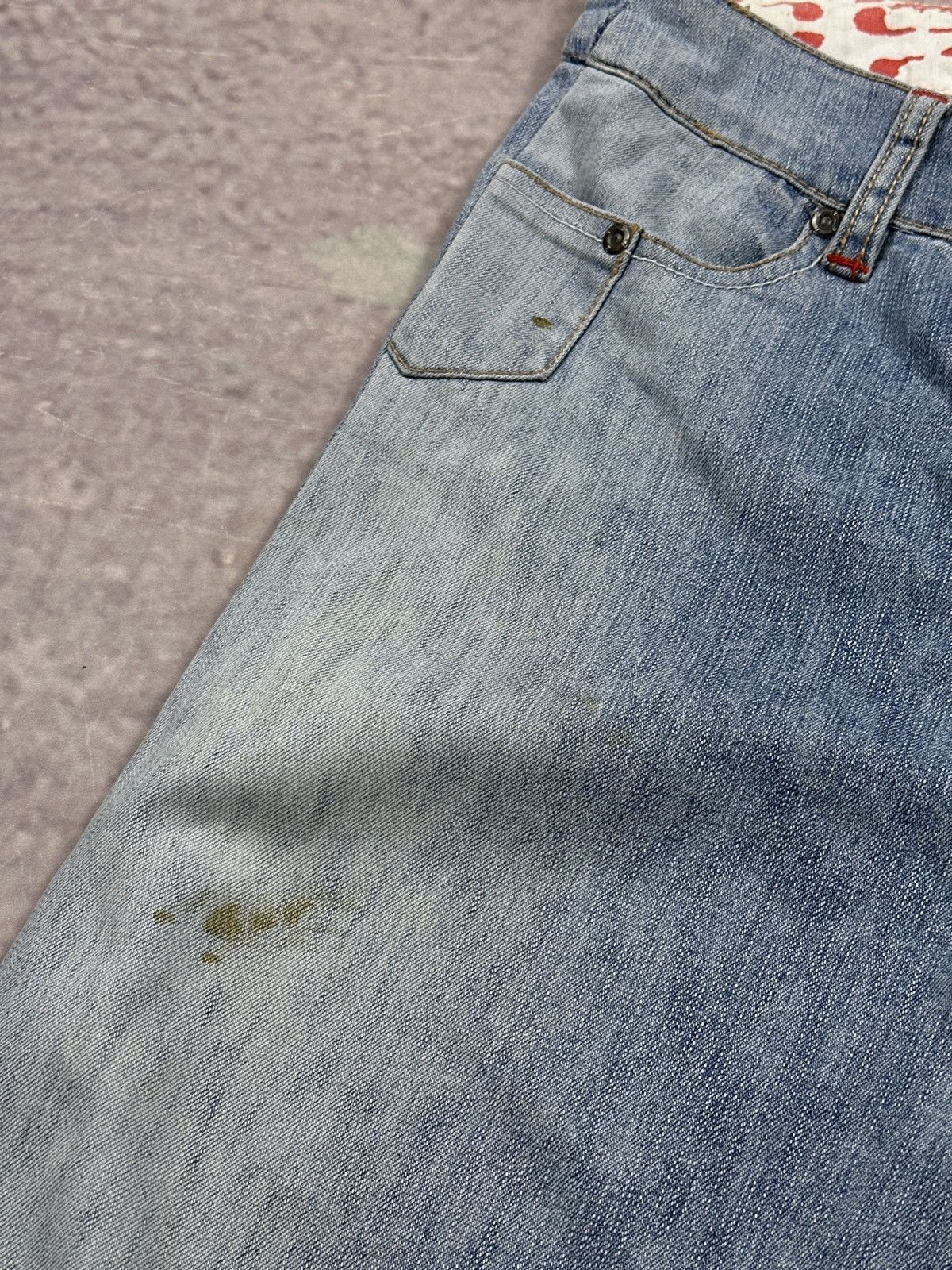 Ecko Unltd. Vintage LGB Style Ecko Unltd Red Flared Distressed Jeans Size US 30 / EU 46 - 5 Thumbnail