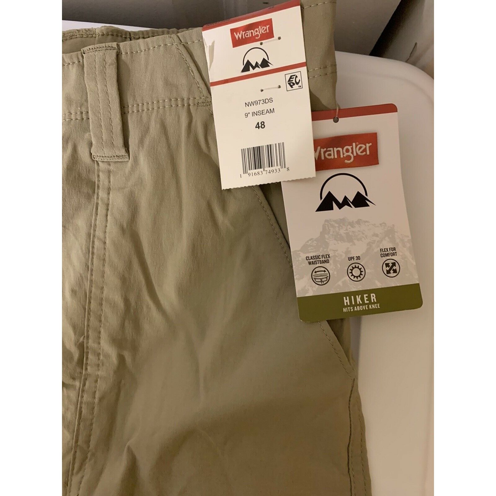 Wrangler New Wrangler Hiker Men’s Sz 48 Shorts Khaki NWT Size US 44 / EU 60 - 1 Thumbnail