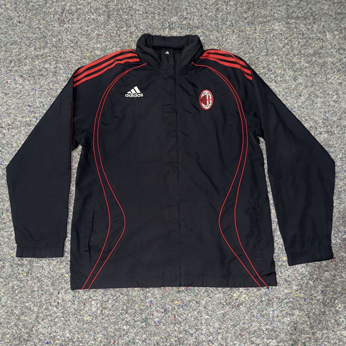 Adidas Adidas AC Milan Track Jacket 2007 Era Size US M / EU 48-50 / 2 - 1 Thumbnail