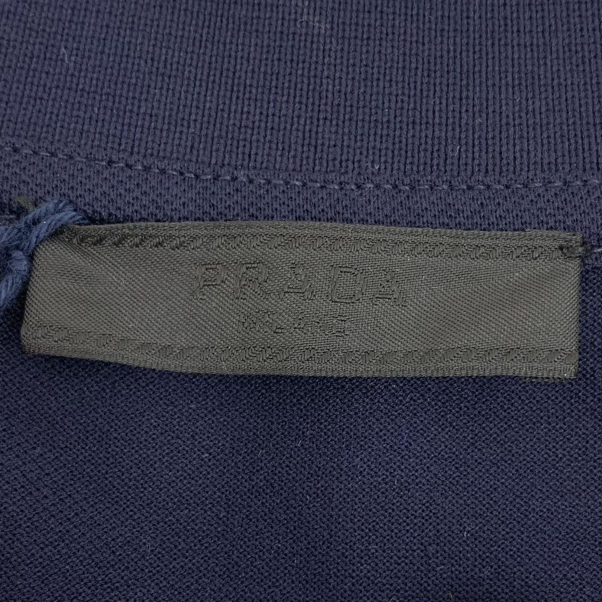 Prada Prada Navy Blue Cotton Polo Shirt K26WX Size US M / EU 48-50 / 2 - 5 Thumbnail