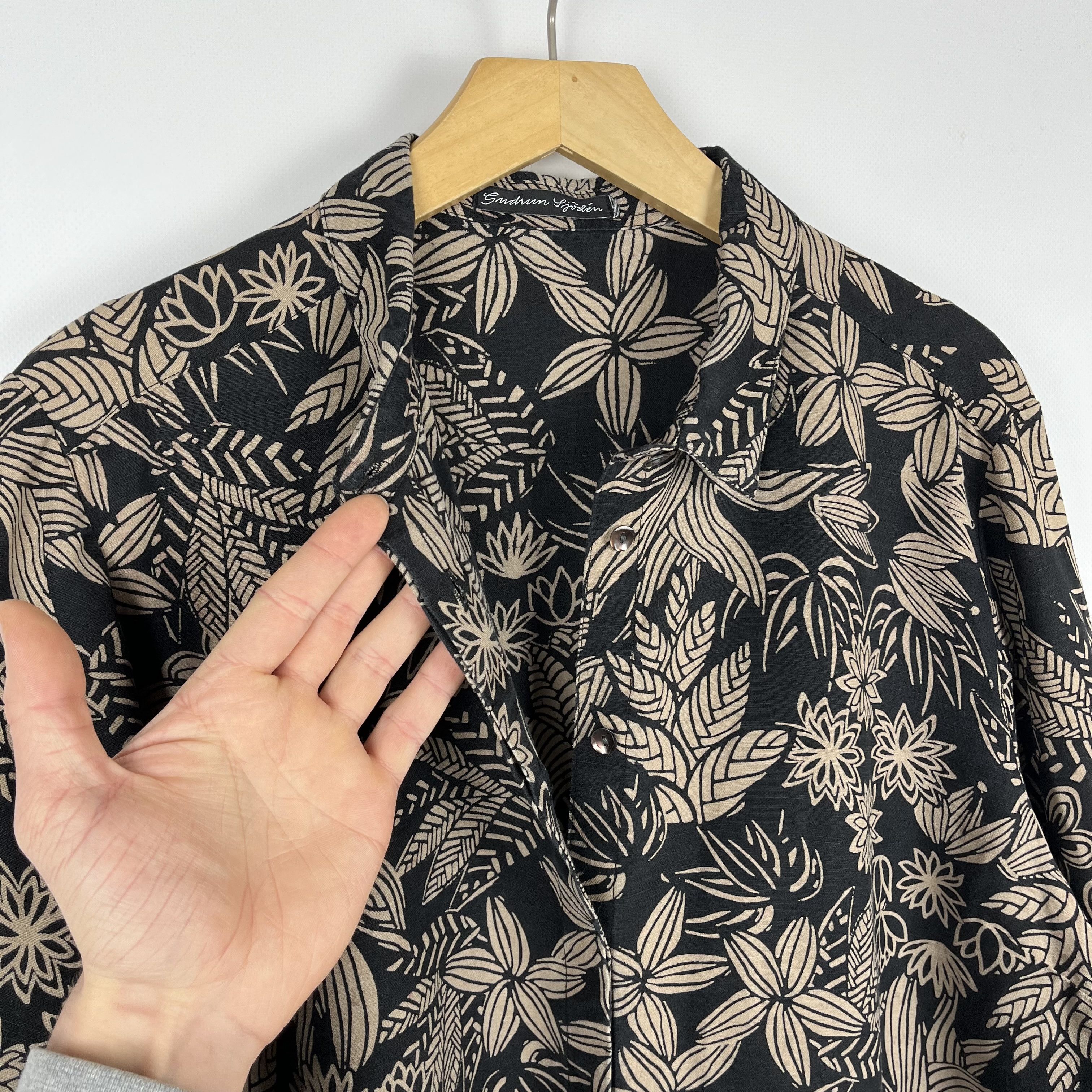 Gudrun Sjoden Ladies Gudrun Sjoden Floral Lilen Midi Tunic Dress Size L / US 10 / IT 46 - 14 Thumbnail