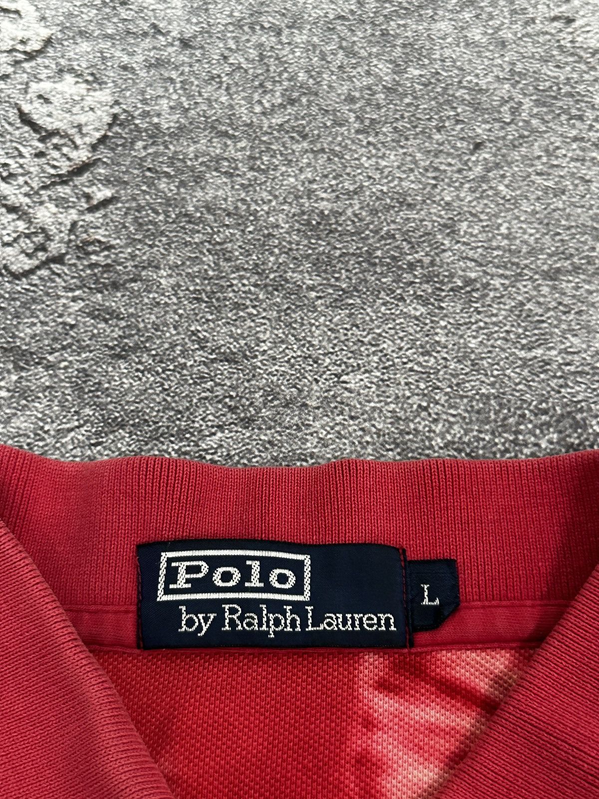 Vintage VIntage Ralph Lauren Tie-Dye Red Polo Shirt Mens Size L Size US L / EU 52-54 / 3 - 7 Thumbnail