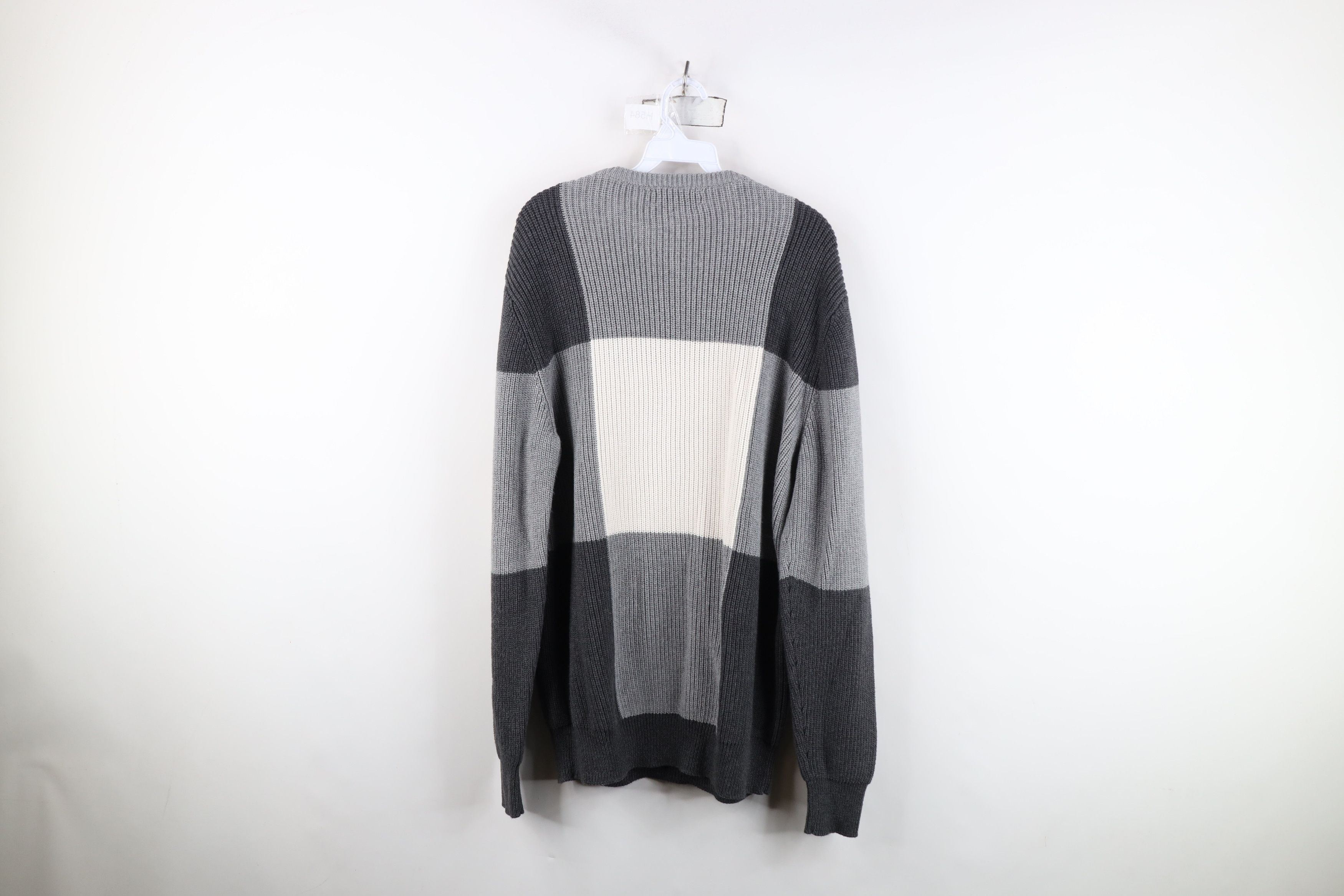 Vintage Adam Lippes for Target Patchwork Chunky Ribbed Knit Sweater Size US L / EU 52-54 / 3 - 8 Thumbnail
