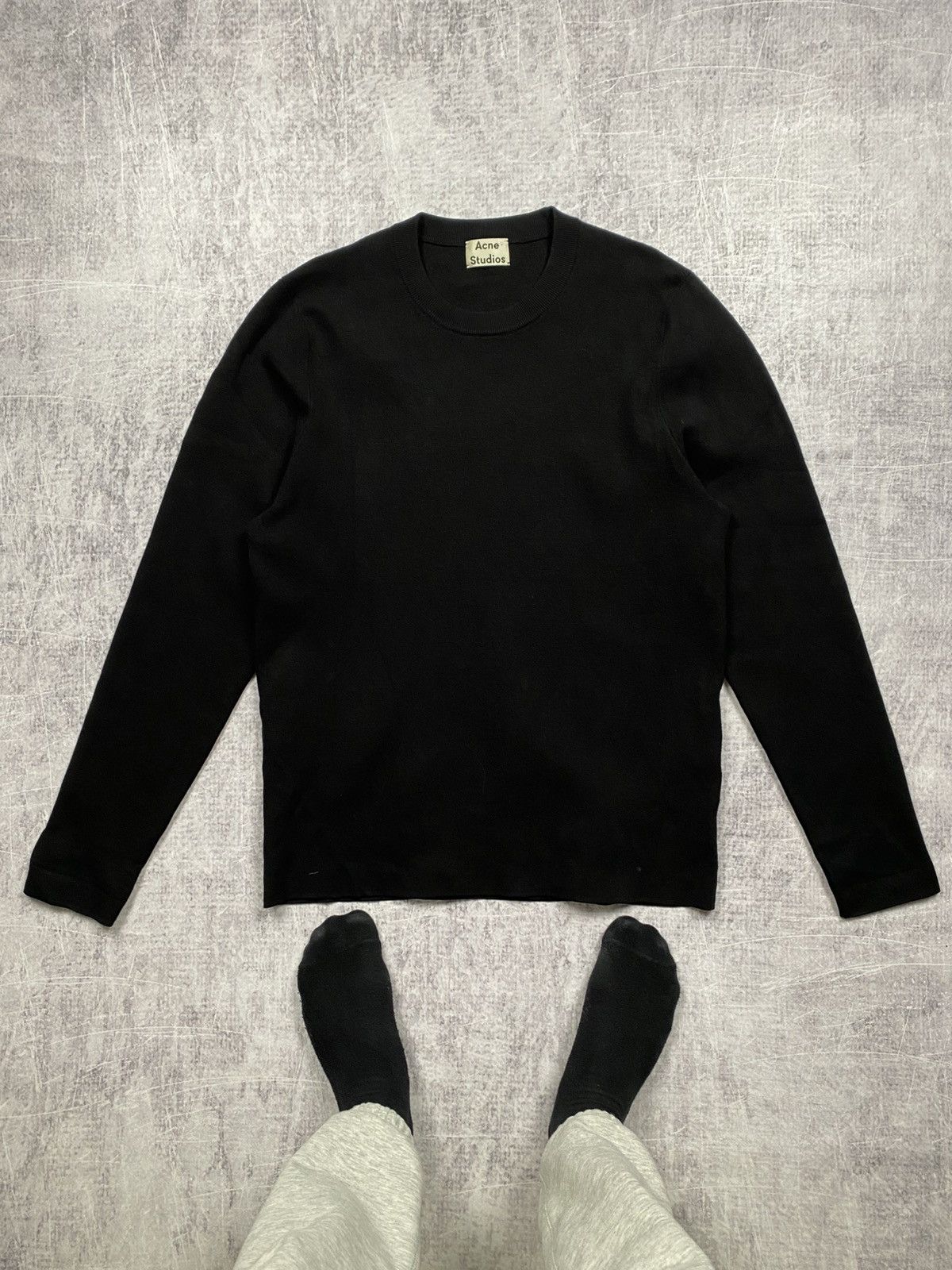 Acne Studios Black Acne Studios Lang PSS15 sweatshirt Size US L / EU 52-54 / 3 - 1 Thumbnail