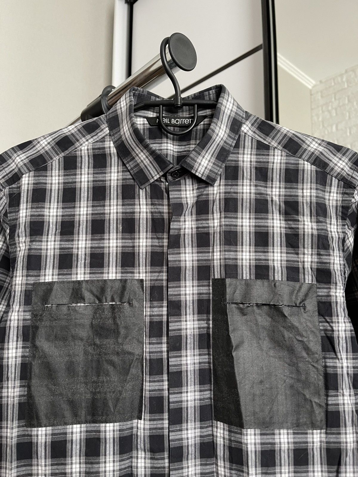 Neil Barrett Neil Barrett Shirt Button Up Long Sleeve Size US S / EU 44-46 / 1 - 6 Thumbnail