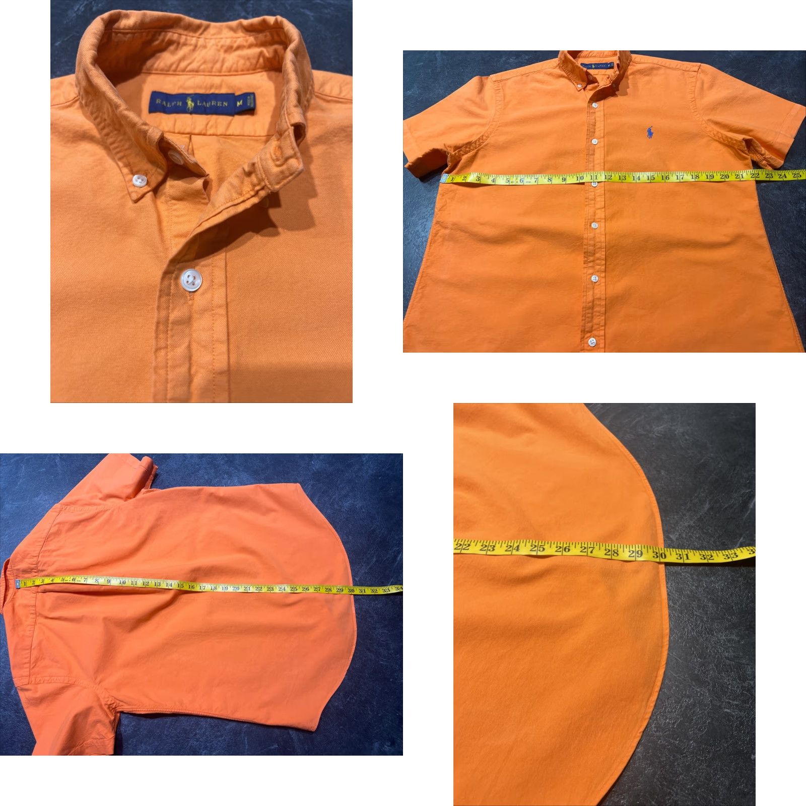 Ralph Lauren Ralph Lauren Mens Orange Color Short Sleeve Button-Up Shirt M Spring Casual Professional Colorful Short Sleeve Button-Up Shirt Mens Size US M / EU 48-50 / 2 - 8 Thumbnail