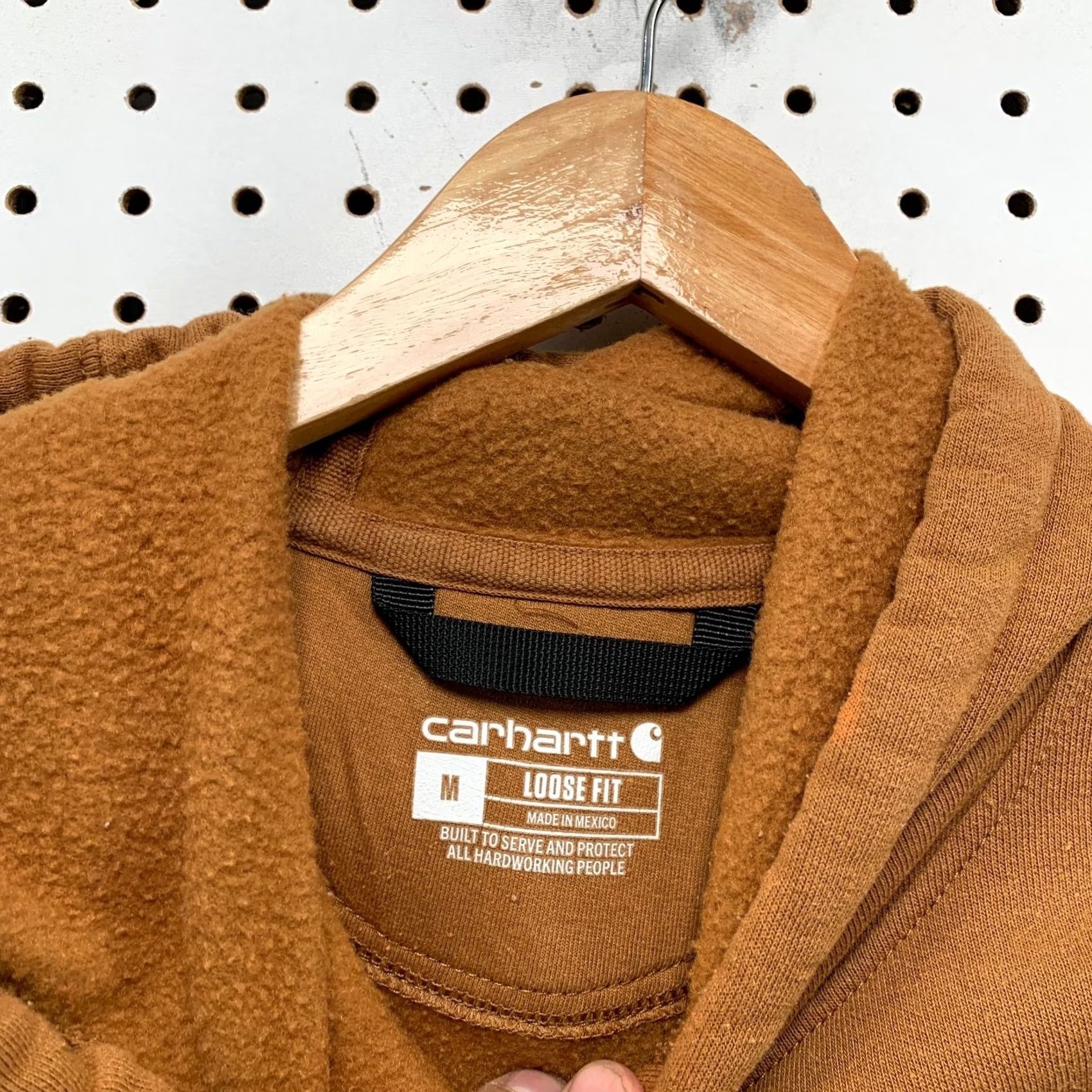 Carhartt Carhartt Hoodie Sweatshirt Mens M Brown Loose Fit Hooded Workwear Size US M / EU 48-50 / 2 - 3 Thumbnail