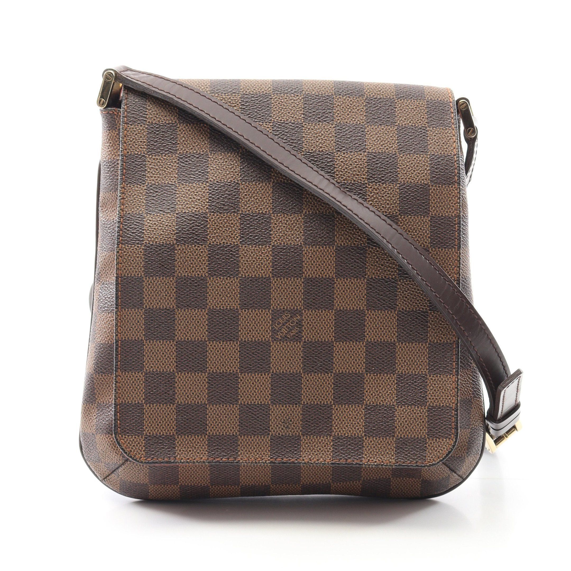 Louis Vuitton Louis Vuitton Musette Salsa Long Strap Damier Ebene Shoulder Bag Leather Brown Size ONE SIZE - 1 Thumbnail