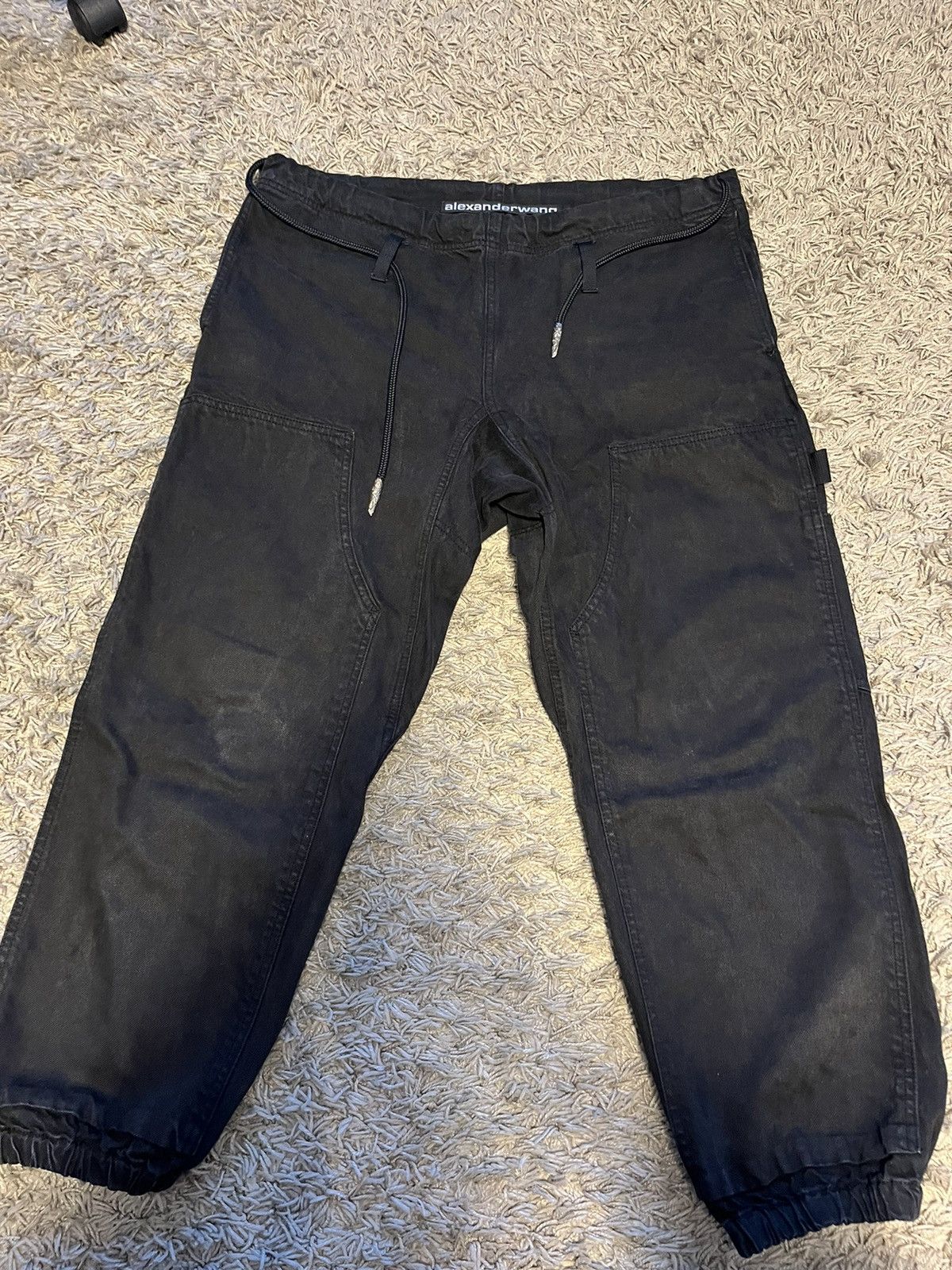 image of Alexander Wang Cargo Pants in Black, Men's (Size 30)