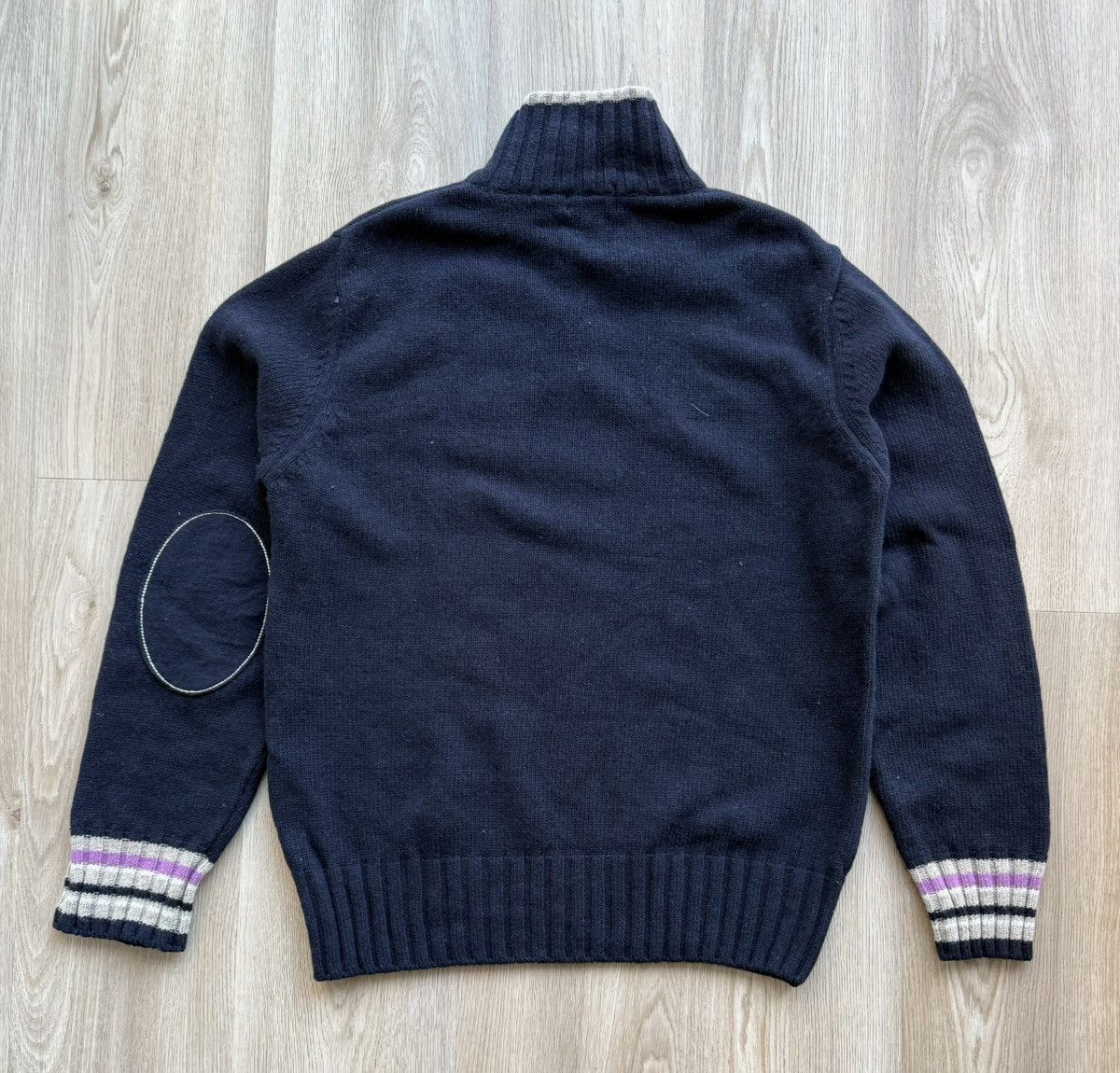 La Martina La Martina Navy Blue Wool Knit Sweater Size US XL / EU 56 / 4 - 8 Thumbnail