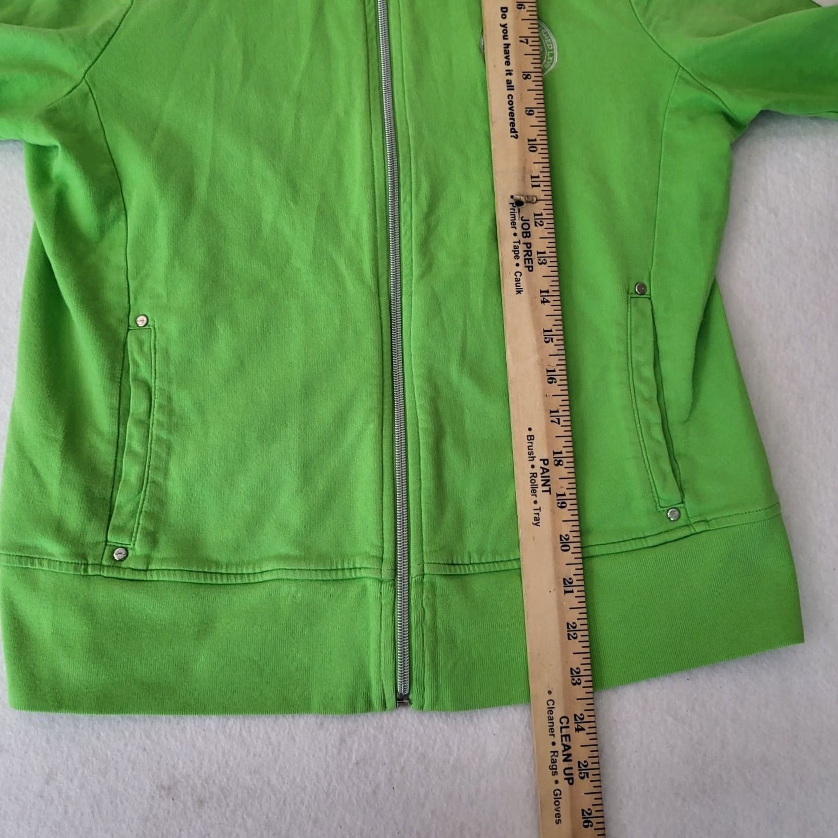 Ralph Lauren Ralph Lauren Women's Sweatshirt 100% Cotton Green/white Full Zip Size L Regular Fit Crew Neck Pullover Casual Size L / US 10 / IT 46 - 7 Thumbnail