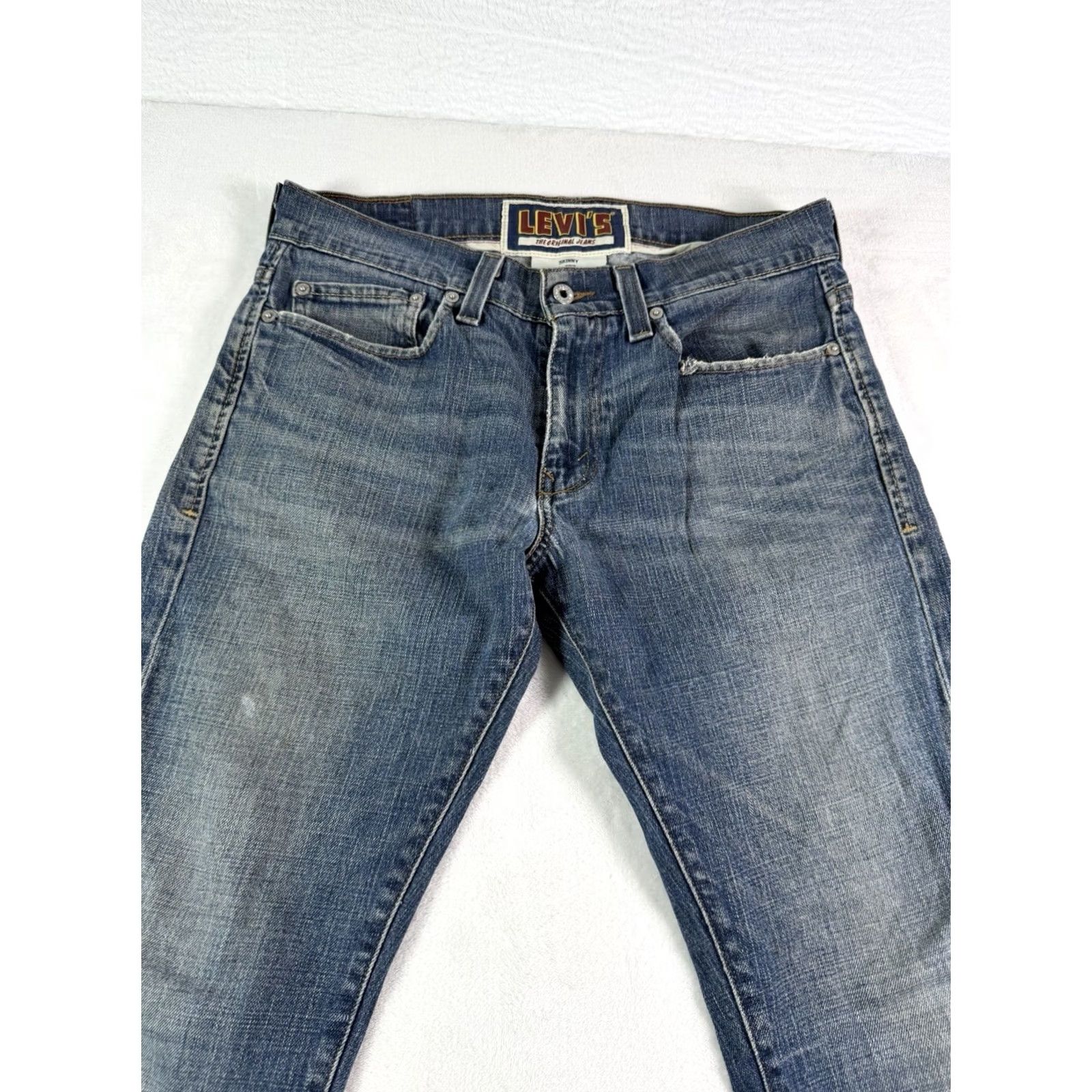 Levi's VINTAGE Levi's 511 Jeans Men Skinny 33x32 Blue Regular Fit Zip Size US 33 - 3 Thumbnail