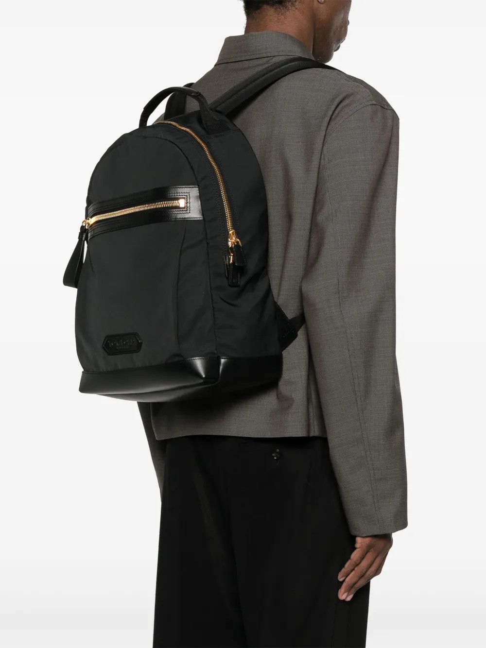 Tom Ford o1s22i1n0125 Size OS / Polyester Backpack in Black Size ONE SIZE - 5 Thumbnail