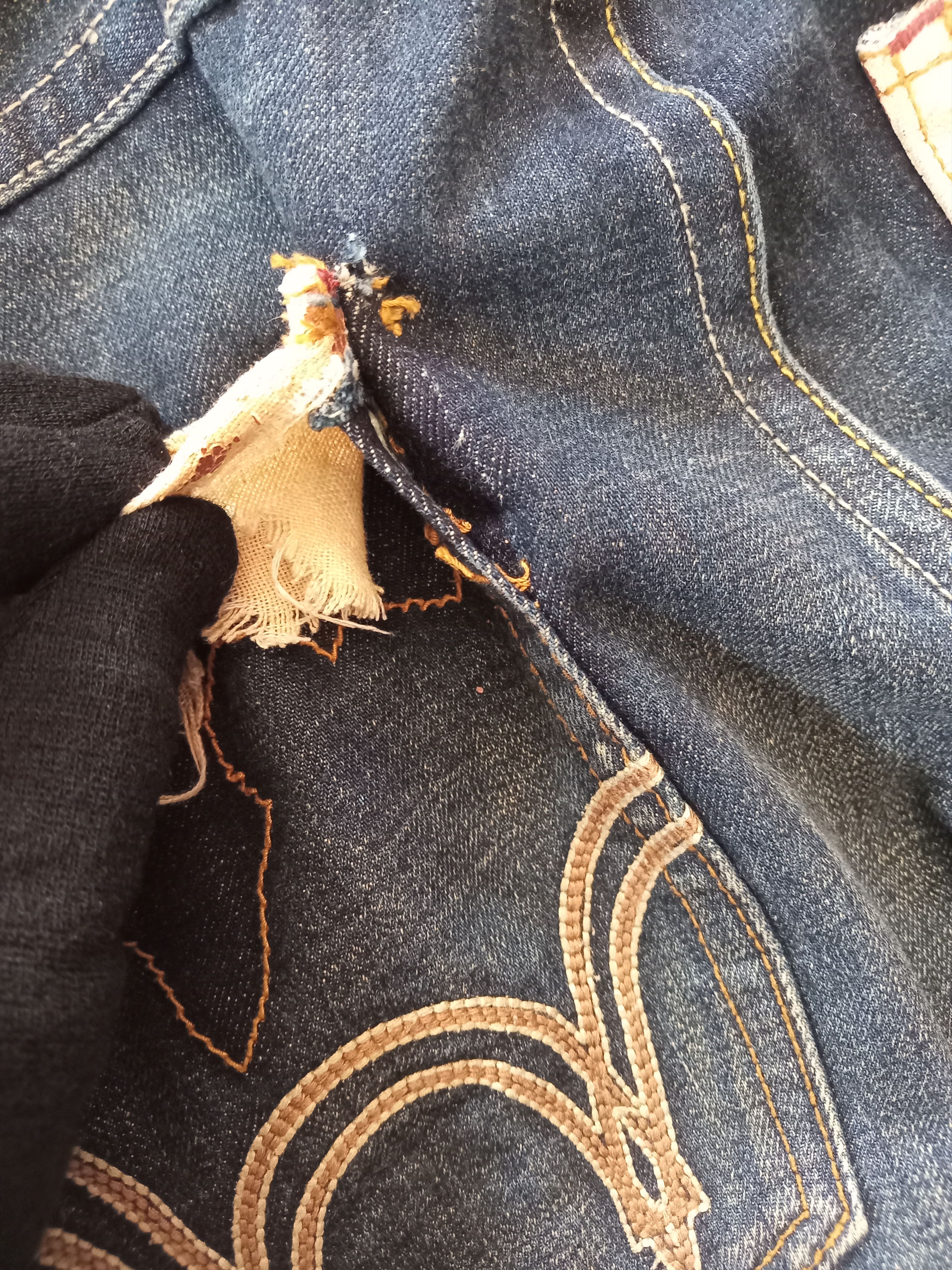 Edwin Edwin 505 Blue Trip Distressed Jeans Size US 29 - 10 Thumbnail