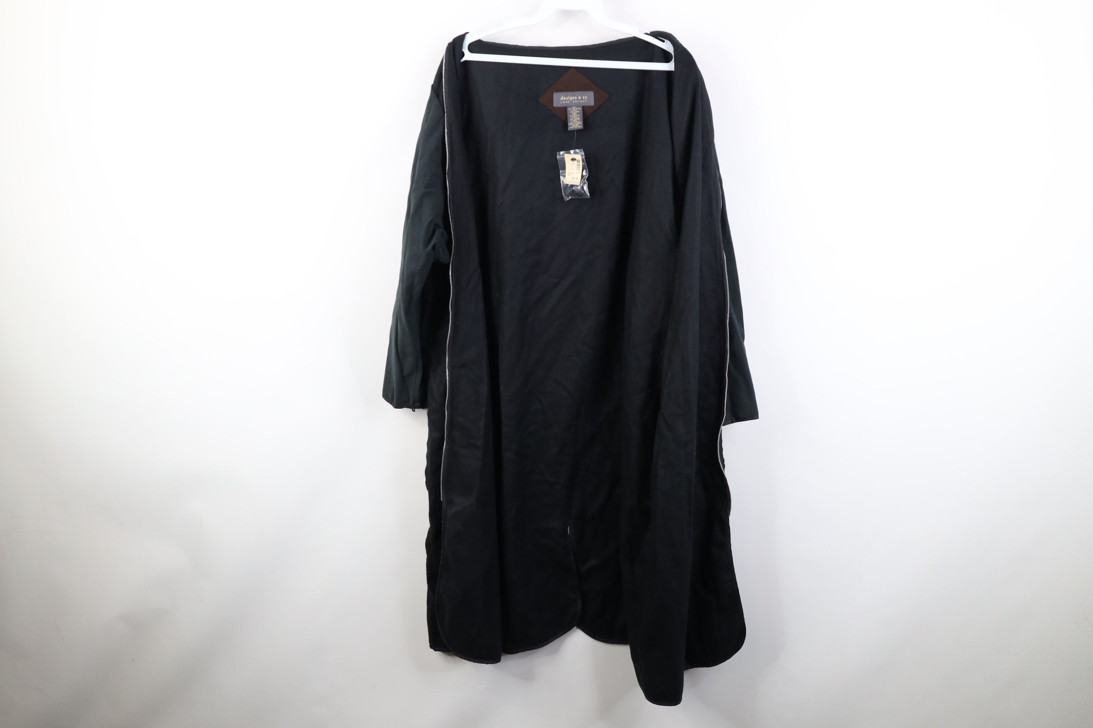 Vintage New Lane Bryant Zip Out Jacket Liner Lining Only Black Size XL / US 12-14 / IT 48-50 - 10 Thumbnail
