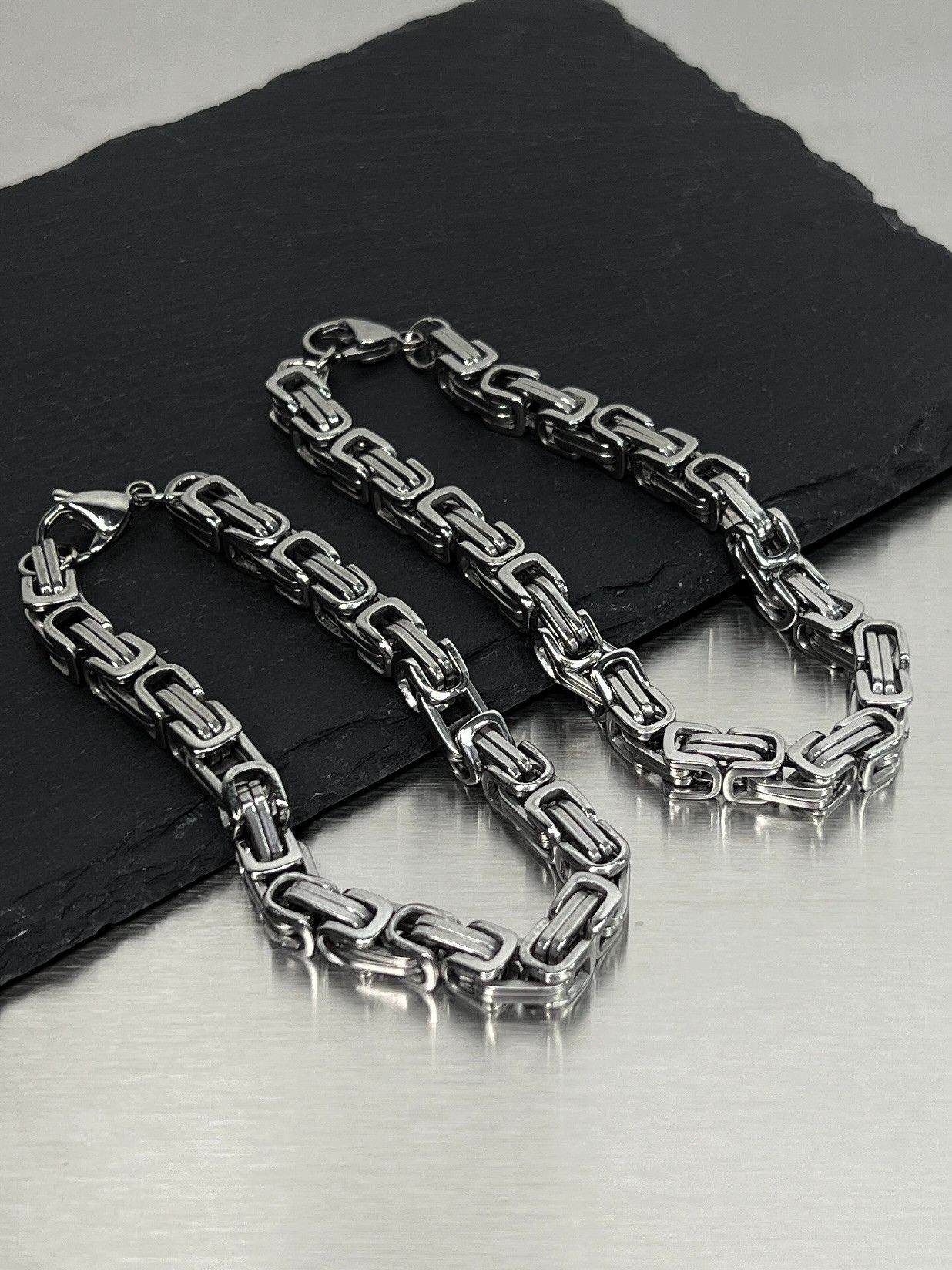 Jewelry × Vintage Simple silver men's titanium steel bracelet Size ONE SIZE - 2 Thumbnail
