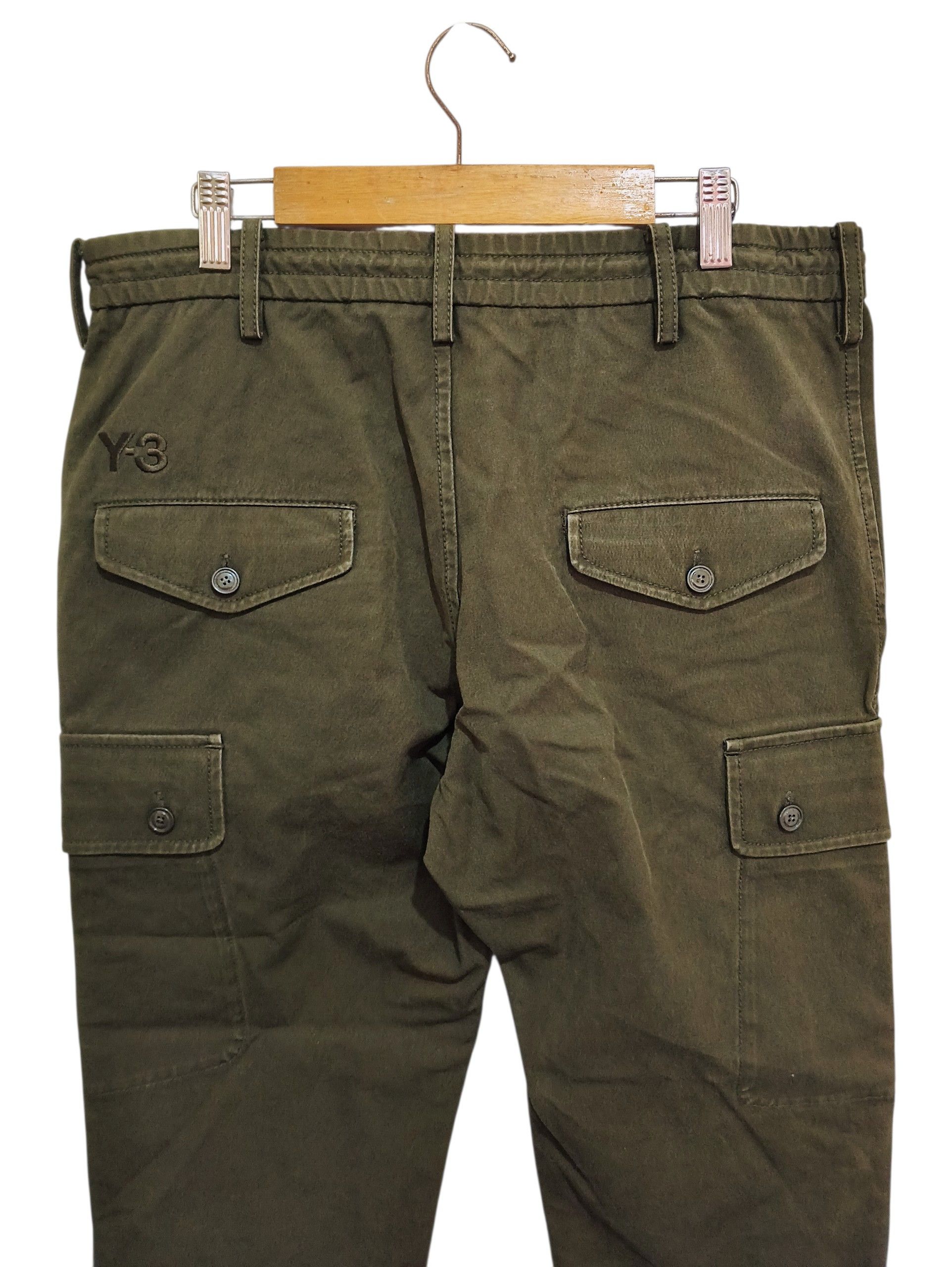 Yohji Yamamoto 🔥Archive 2008 Adidas Y-3 Olive Military Cargo Pants Size US 34 / EU 50 - 11 Thumbnail