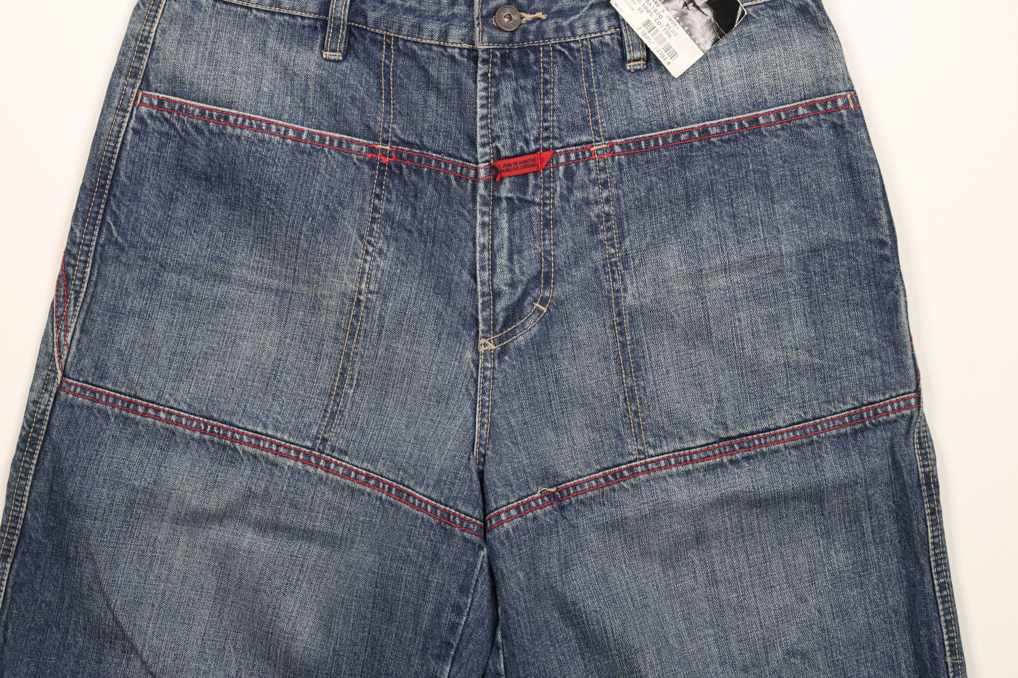 Marithe + Francois Girbaud × Vintage NOS Vintage 90s Marithe Francois Girbaud Denim Shorts Blue Size US 32 / EU 48 - 3 Thumbnail