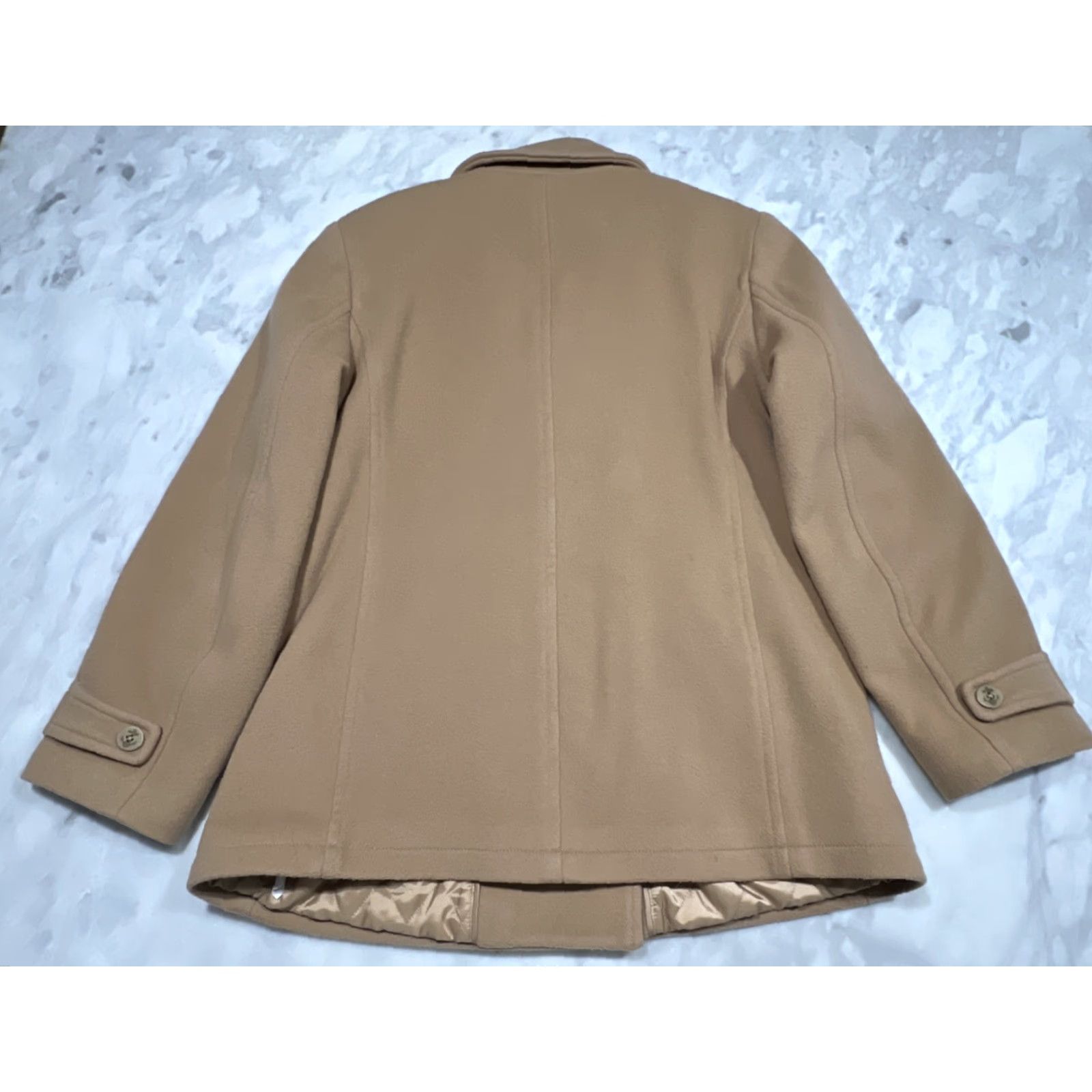 Vintage VINTAGE LL Bean Lambswool Classic Coat Women 12 Mid Length Jacket Lined Warm Pockets Size XL / US 12-14 / IT 48-50 - 5 Thumbnail