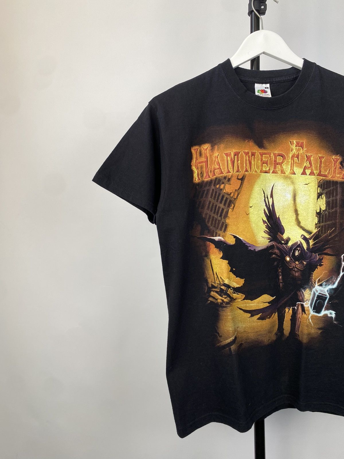 Band Tees × Vintage Vintage 2000s HAMMERFALL No Sacrifice, No Victory Tee Size US L / EU 52-54 / 3 - 2 Thumbnail