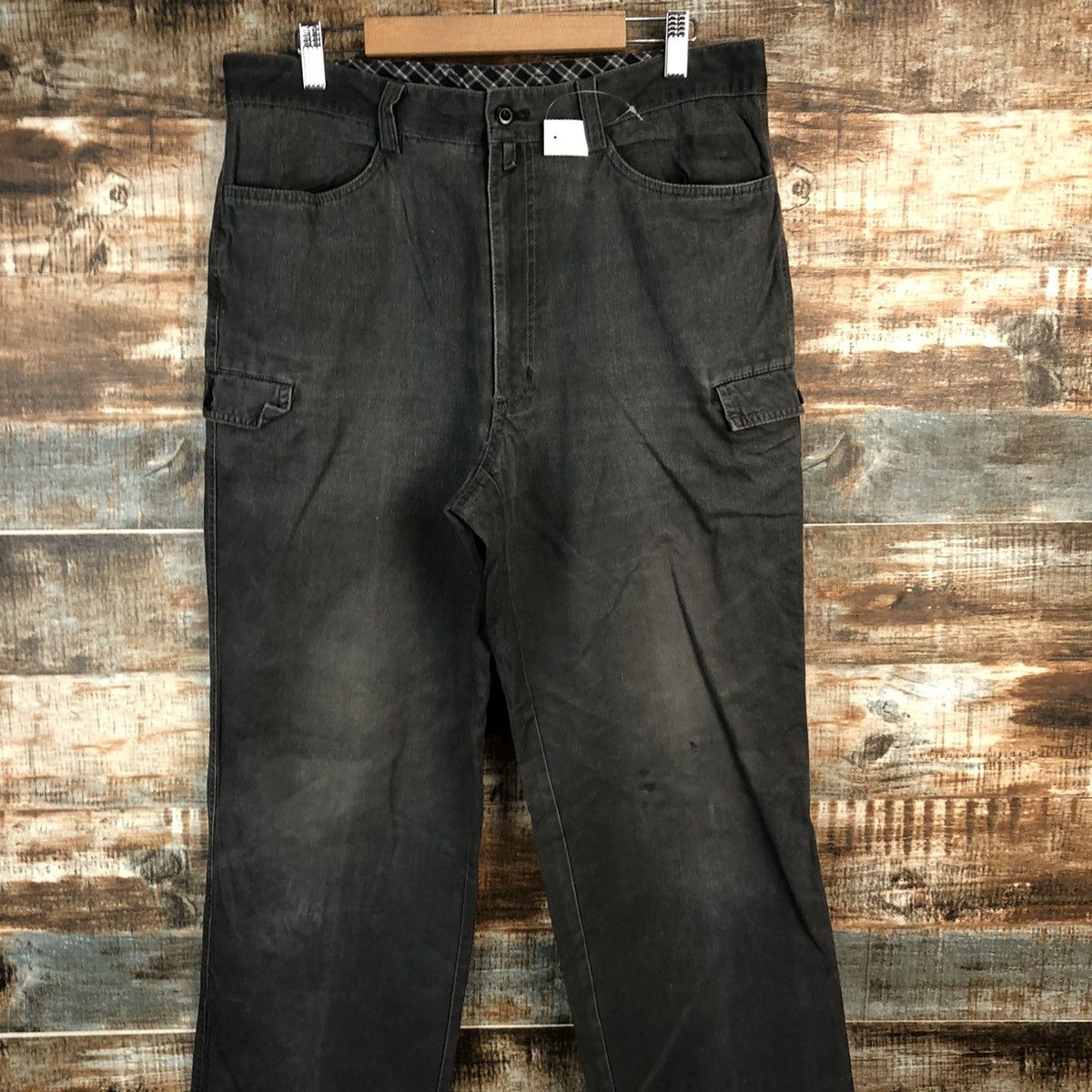 Japanese Brand Polo Grey Cargo Multipocket Pants #A1398 Size US 32 / EU 48 - 5 Thumbnail