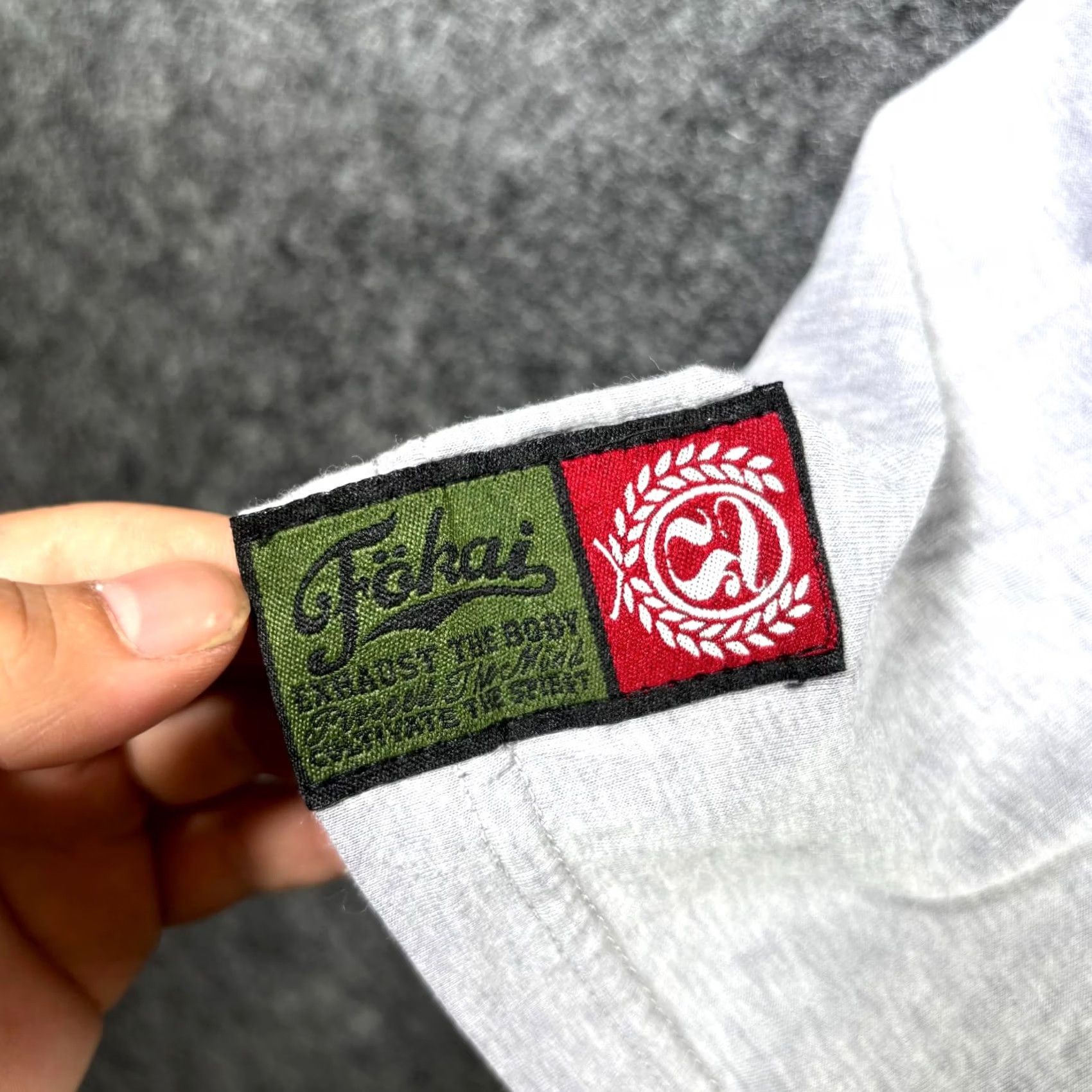 Vintage VINTAGE Fokai Exhaust the Body T-Shirt Men’s M Gray Graphic Print Crew Neck Shirt Size US M / EU 48-50 / 2 - 7 Thumbnail