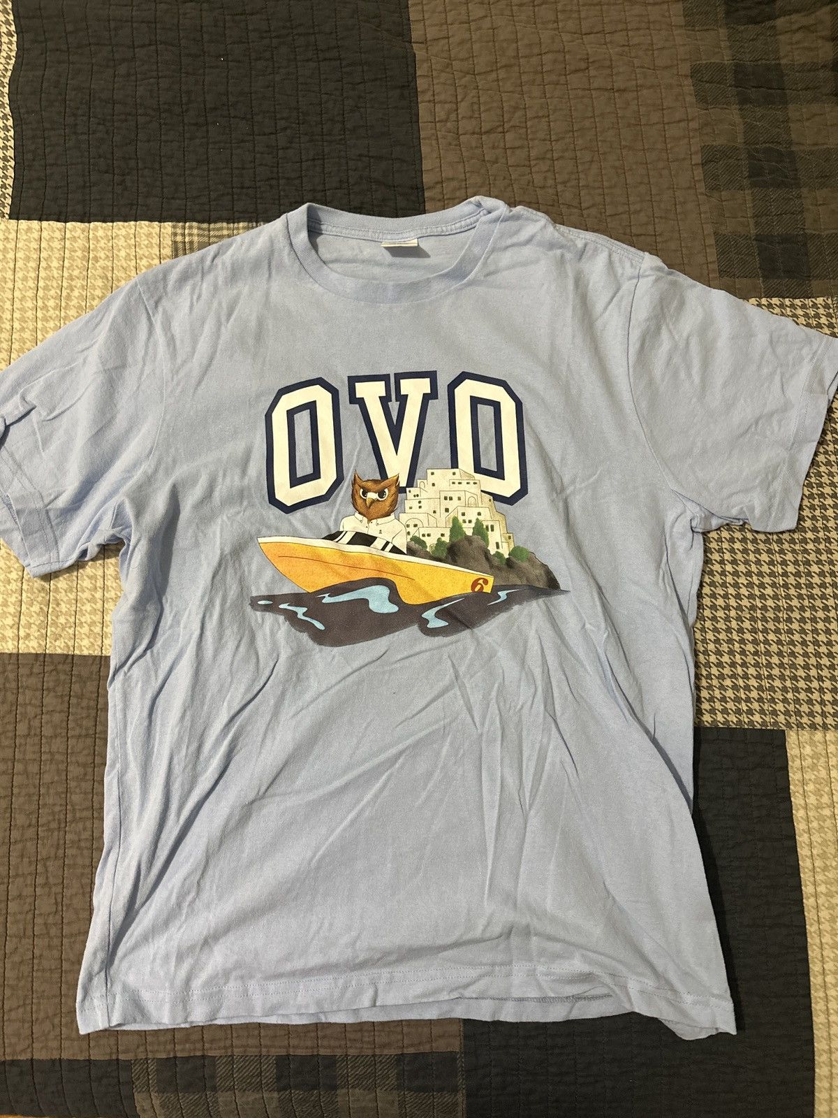 October's Very Own Blue OVO owl Shirt Size US M / EU 48-50 / 2 - 1 Thumbnail
