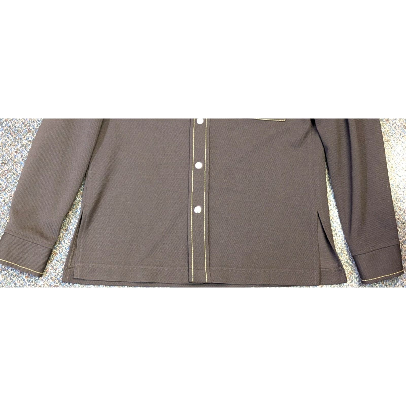 Vintage VINTAGE Menswear Nulook Fashions Silver Label Mens Brown Button Up Blazer Jacket Size 42R - 3 Thumbnail