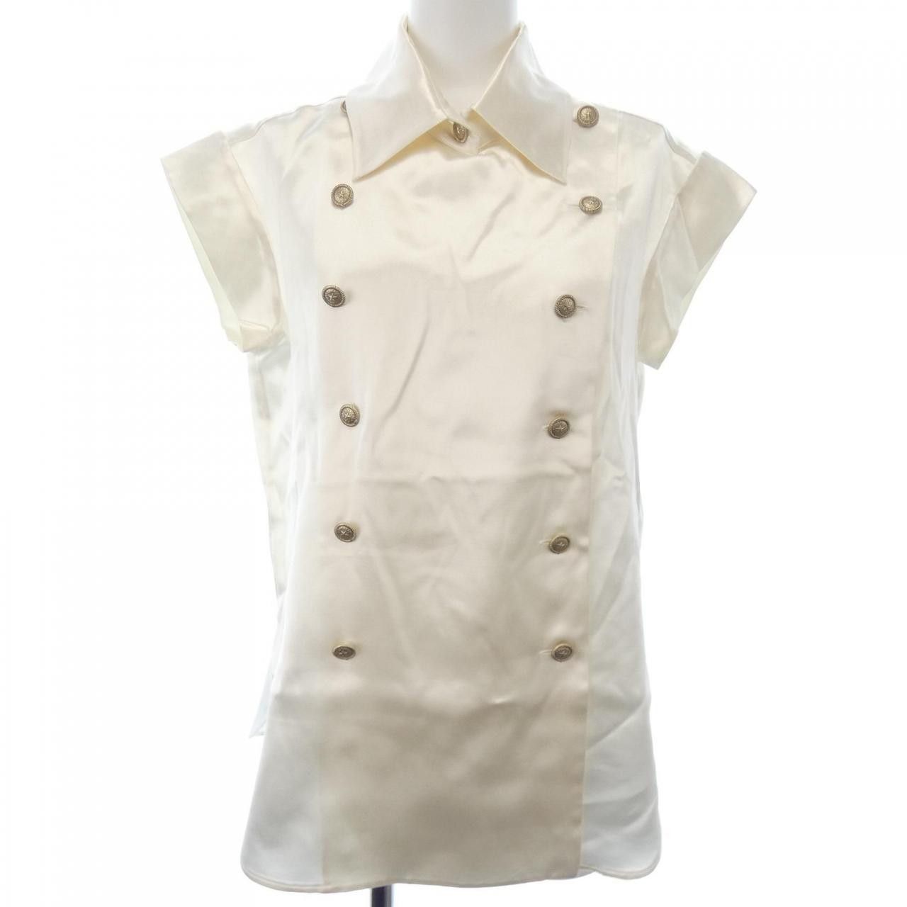 Chanel Chanel Chanel Silk Shirt Textile Tops P49439V36305 DUTY FREE for USA Size ONE SIZE - 1 Thumbnail