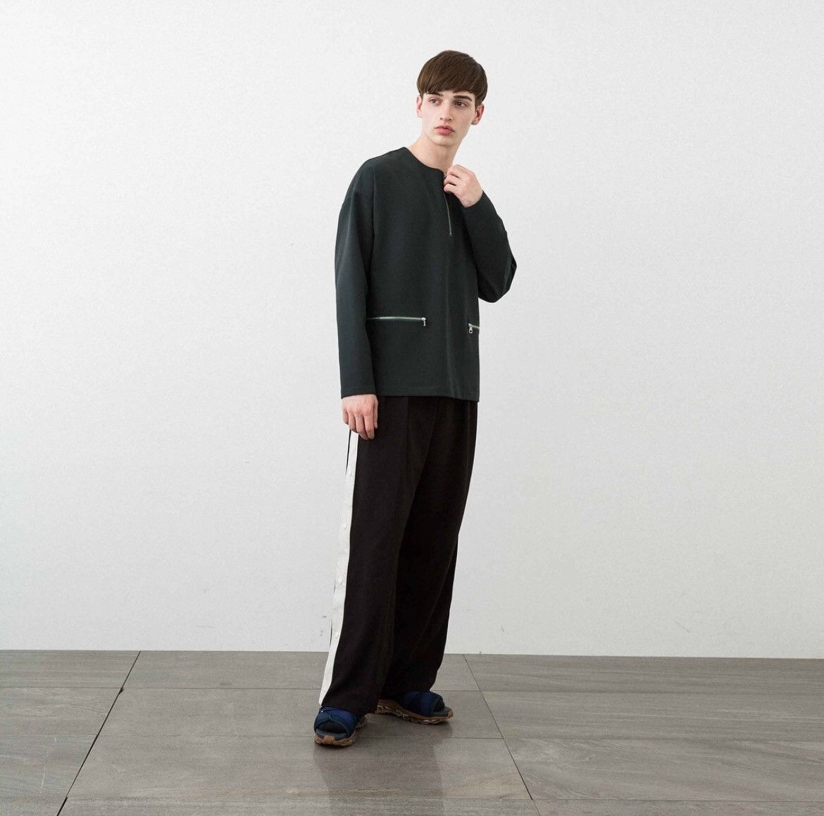 SHAREEF × STUDIOUS 17SS Stripe Wide Pants Size US 31 - 10 Thumbnail