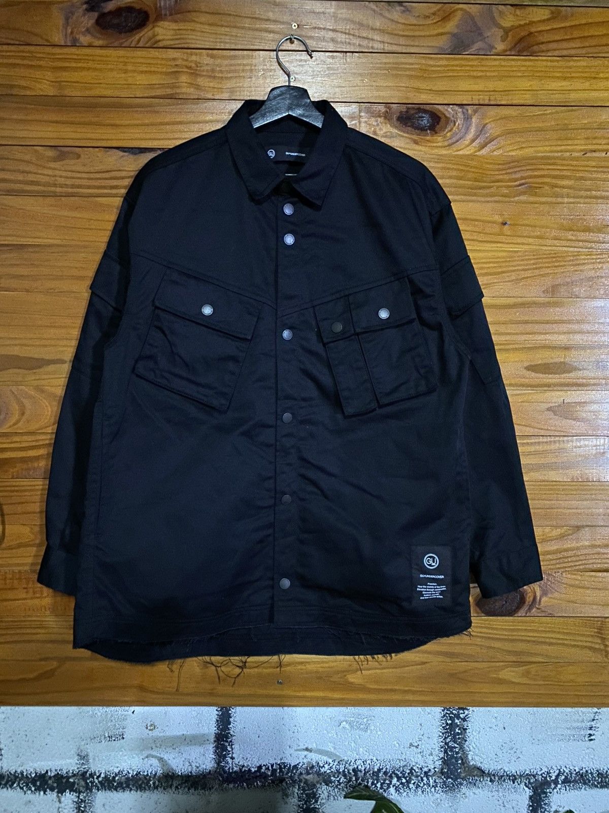 GU × Undercover GU × UNDERCOVER Black Padded Utility Jacket Streetwear Size US M / EU 48-50 / 2 - 3 Thumbnail