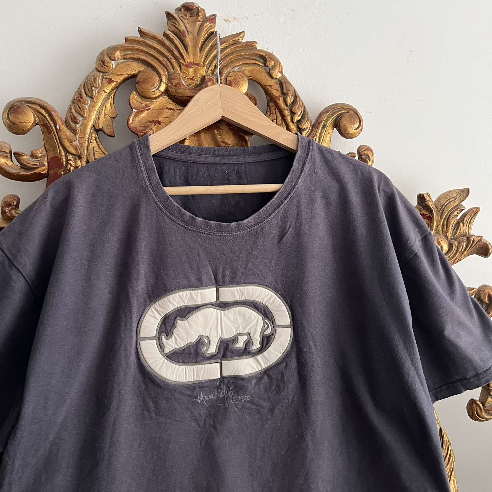 Ecko Unltd. Vintage Y2K Ecko Unlimited T Shirt Size XL Faded Black Rare Size US XL / EU 56 / 4 - 5 Thumbnail