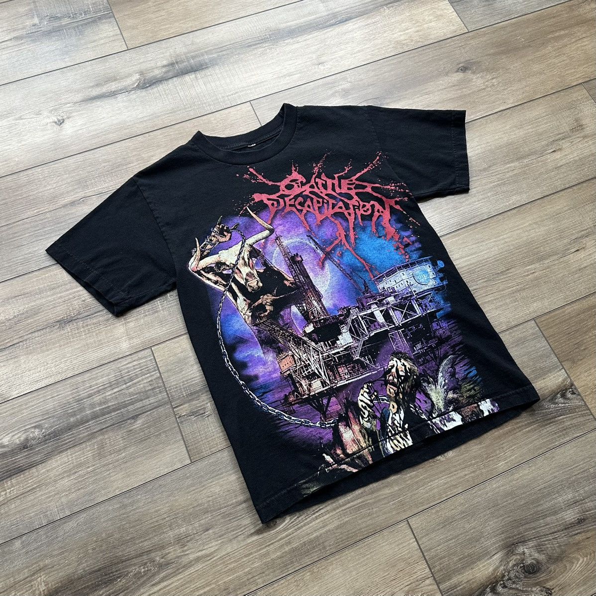 Other Y2K Cattle Decapitation Death Metal Graphic Band Tee Size US M / EU 48-50 / 2 - 2 Thumbnail