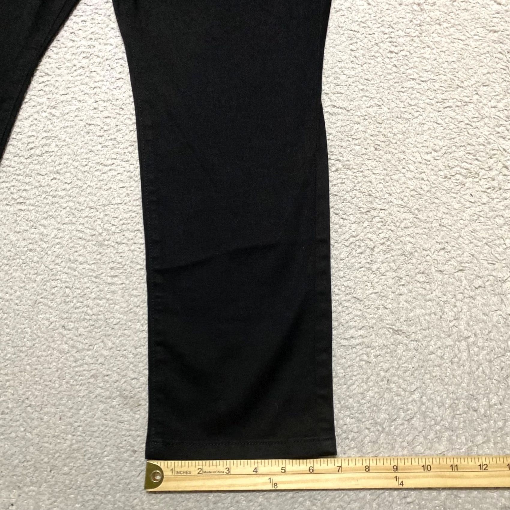 American Eagle Outfitters NWT American Eagle Womens 12P Pants Black Skinny Petites High Rise Stretch Button Zip Size 34" / US 12 / IT 48 - 6 Thumbnail