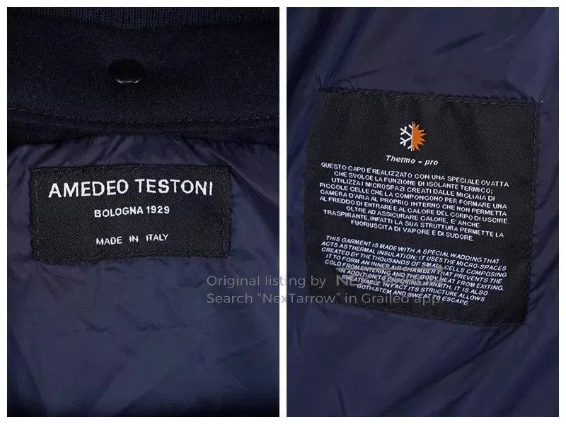Testoni Black Leather Jacket by a·testoni. Size US L / EU 52-54 / 3 - 8 Thumbnail
