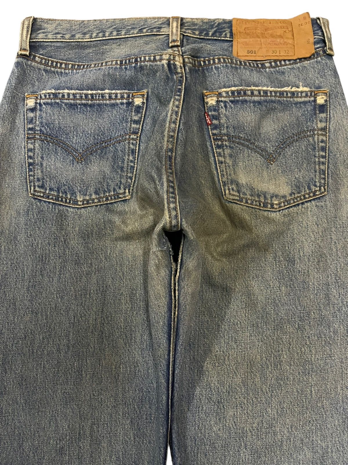Levi's Vintage 90s Levis 501 Blue Wash Classic Style Jeans Size US 30 / EU 46 - 5 Thumbnail