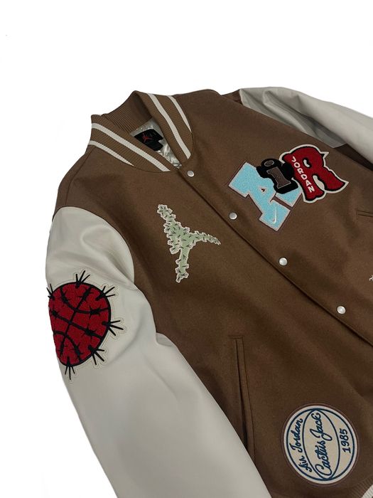 Travis Scott Travis Scott x Jordan Varsity Jacket | Grailed