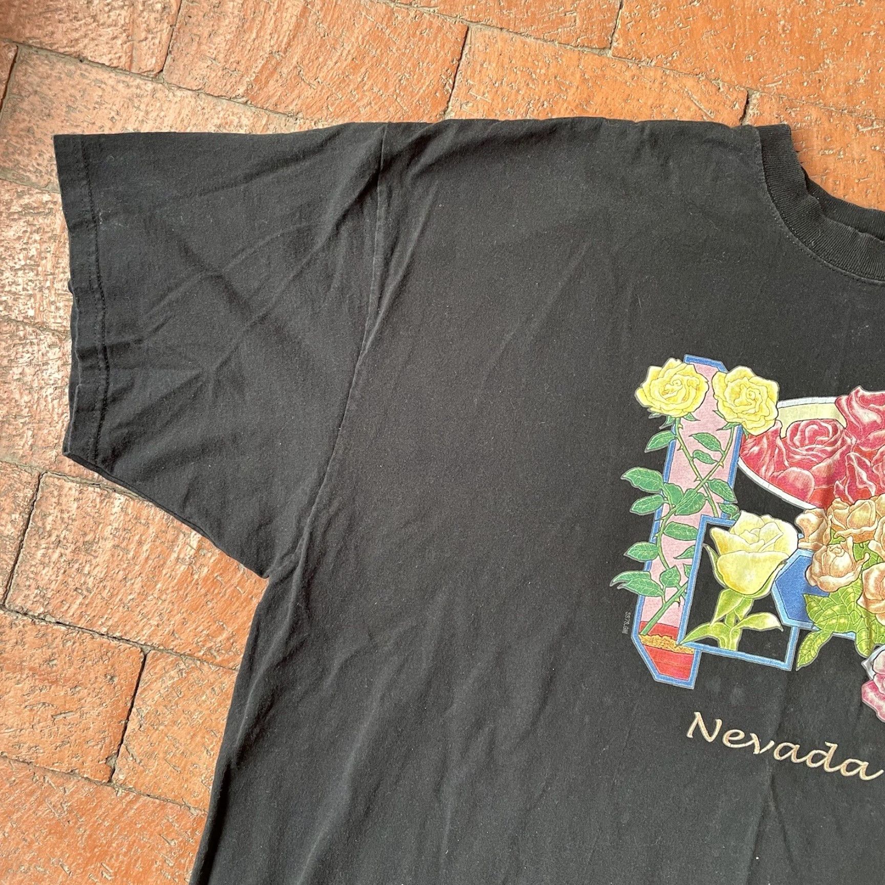 Hanes VINTAGE Hanes Beefy-T Black 3XL T-Shirt Graphic Print Nevada Y2K Tourist T-Shirt Mens 90s USA Southwestern Graphic Print Hanes Beefy-T Size US XXL / EU 58 / 5 - 3 Thumbnail