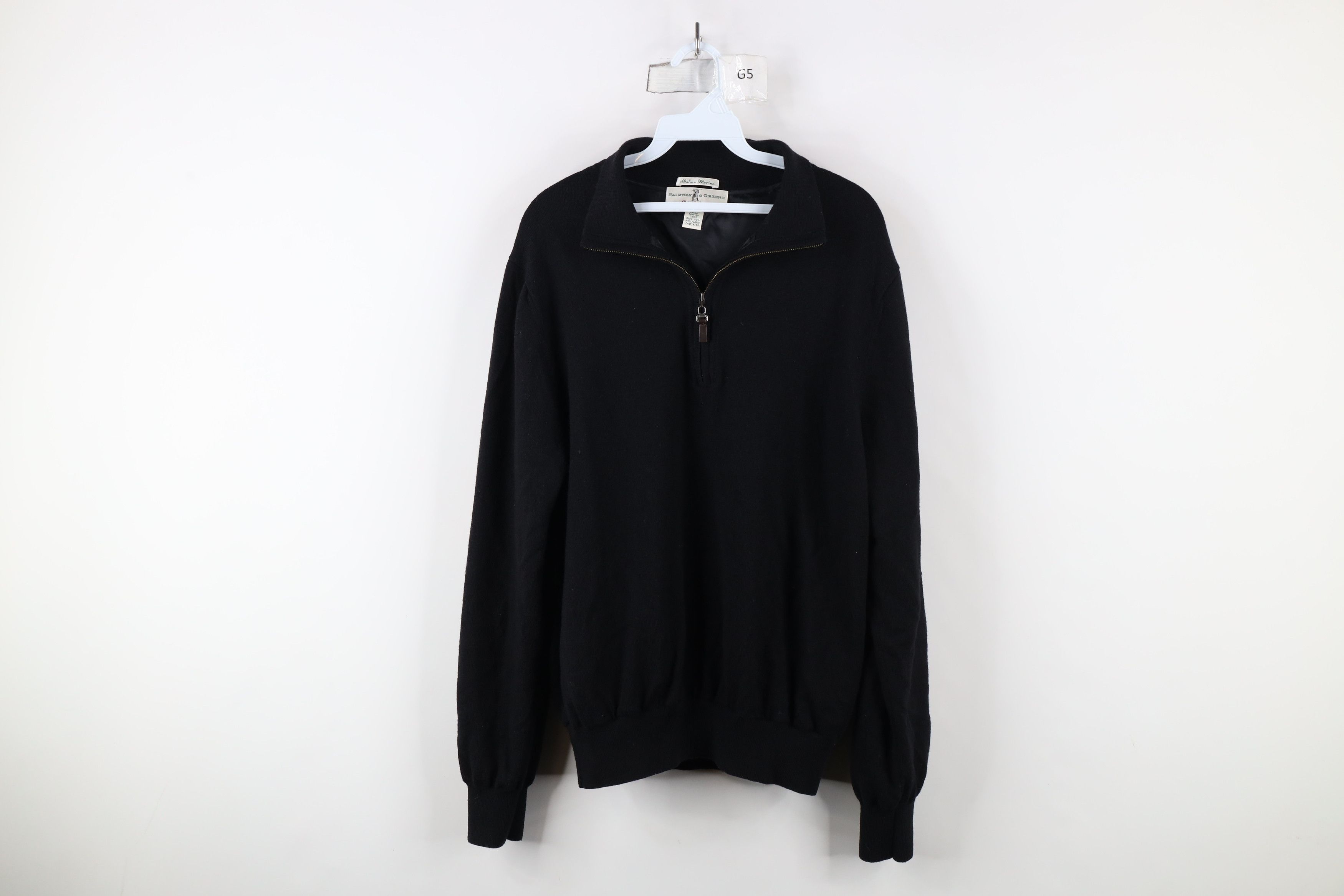 Vintage Vintage 90s Merino Wool Knit Half Zip Sweater Jacket Swacket Size US S / EU 44-46 / 1 - 1 Thumbnail