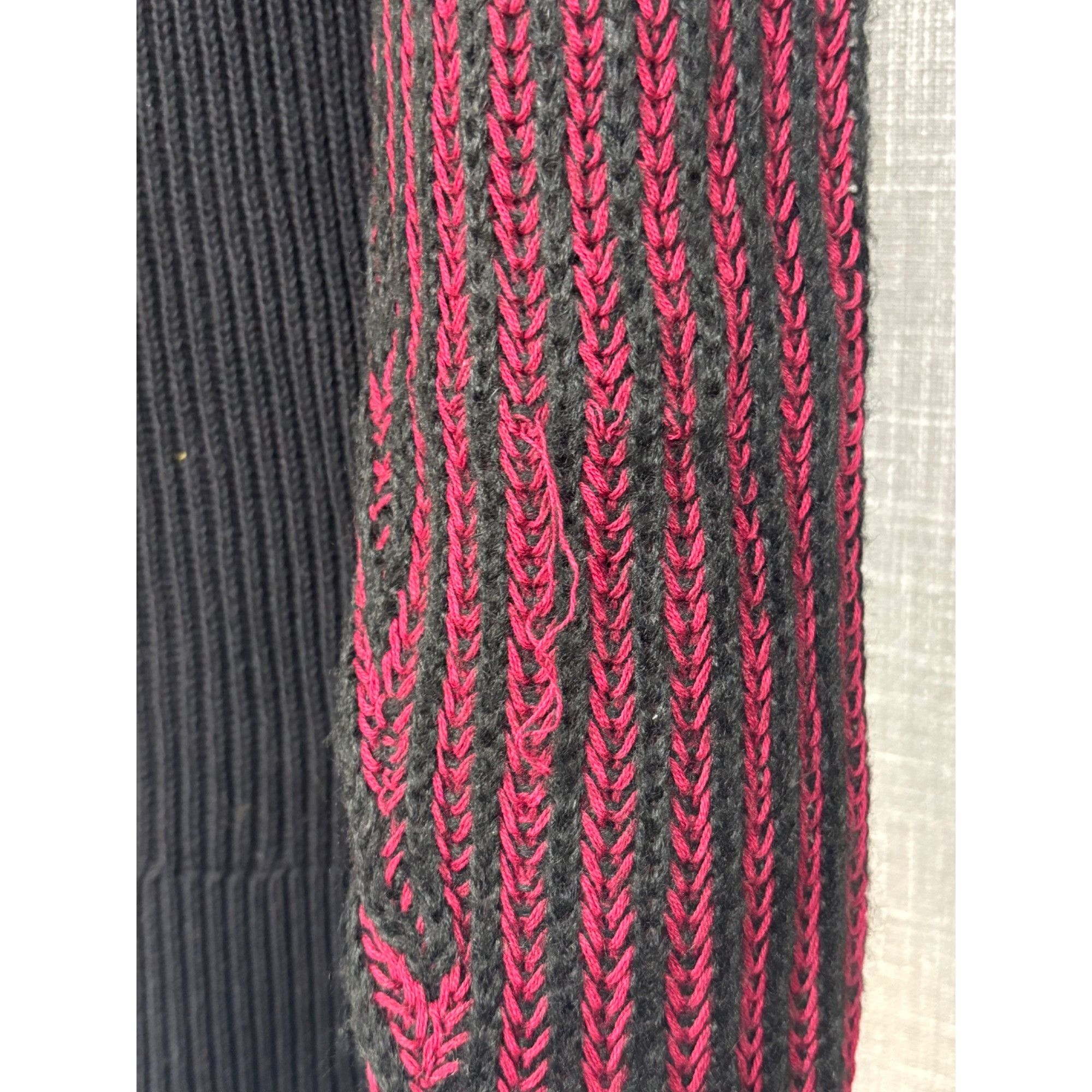DKNY DKNY Jeans Striped Cowl-Neck Mixed Knit Tank Sweater, Syrah, Size M / US 6-8 / IT 42-44 - 13 Thumbnail