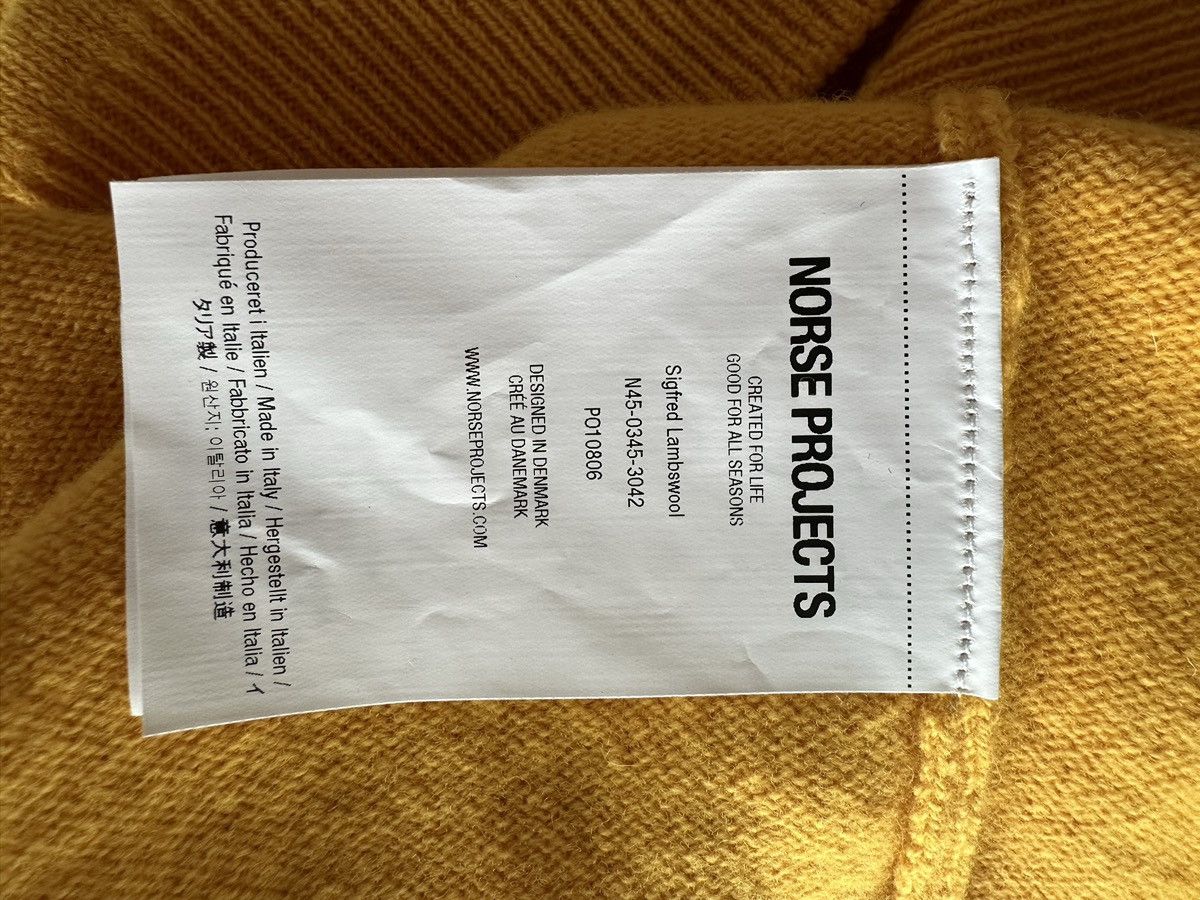 Norse Projects Norse Projects Sigfred Merino Wool Yellow Jumper Size US XL / EU 56 / 4 - 9 Thumbnail