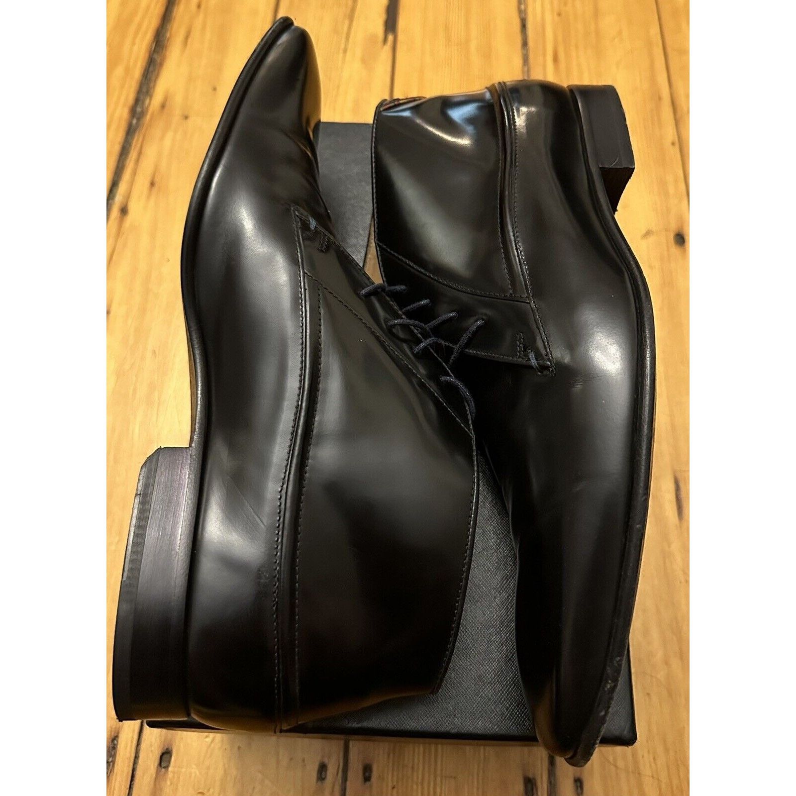 Paul Smith Worn twice! $400 PAUL SMITH BLACK LEATHER SHOE BOOT. US 12. Size US 12 / EU 45 - 3 Thumbnail