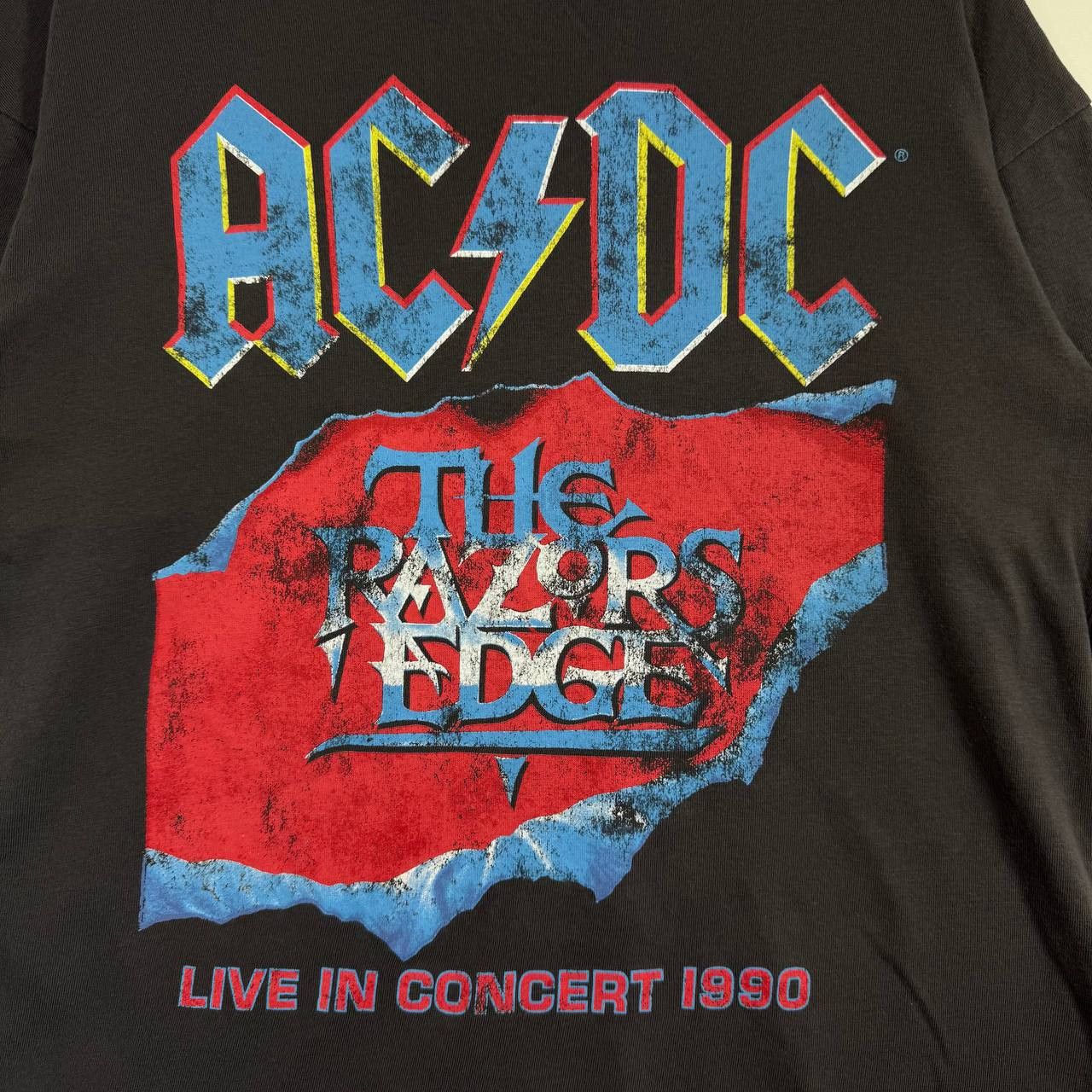 H&M ACDC The Razors Edge 1990 Tour T-Shirt Vintage Mens Size XS Size US XS / EU 42 / 0 - 2 Thumbnail