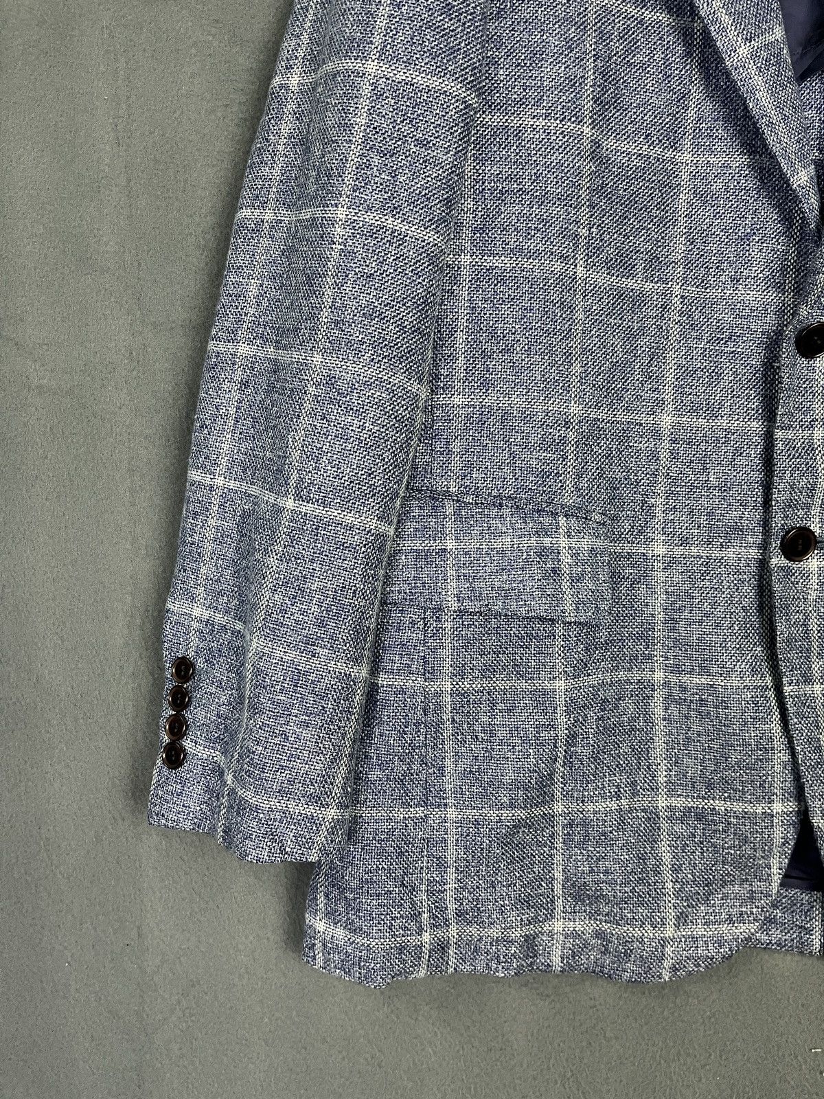 Designer × Loro Piana Loro Piana Plaid Hemp Wool Blazer Size 40R - 4 Thumbnail